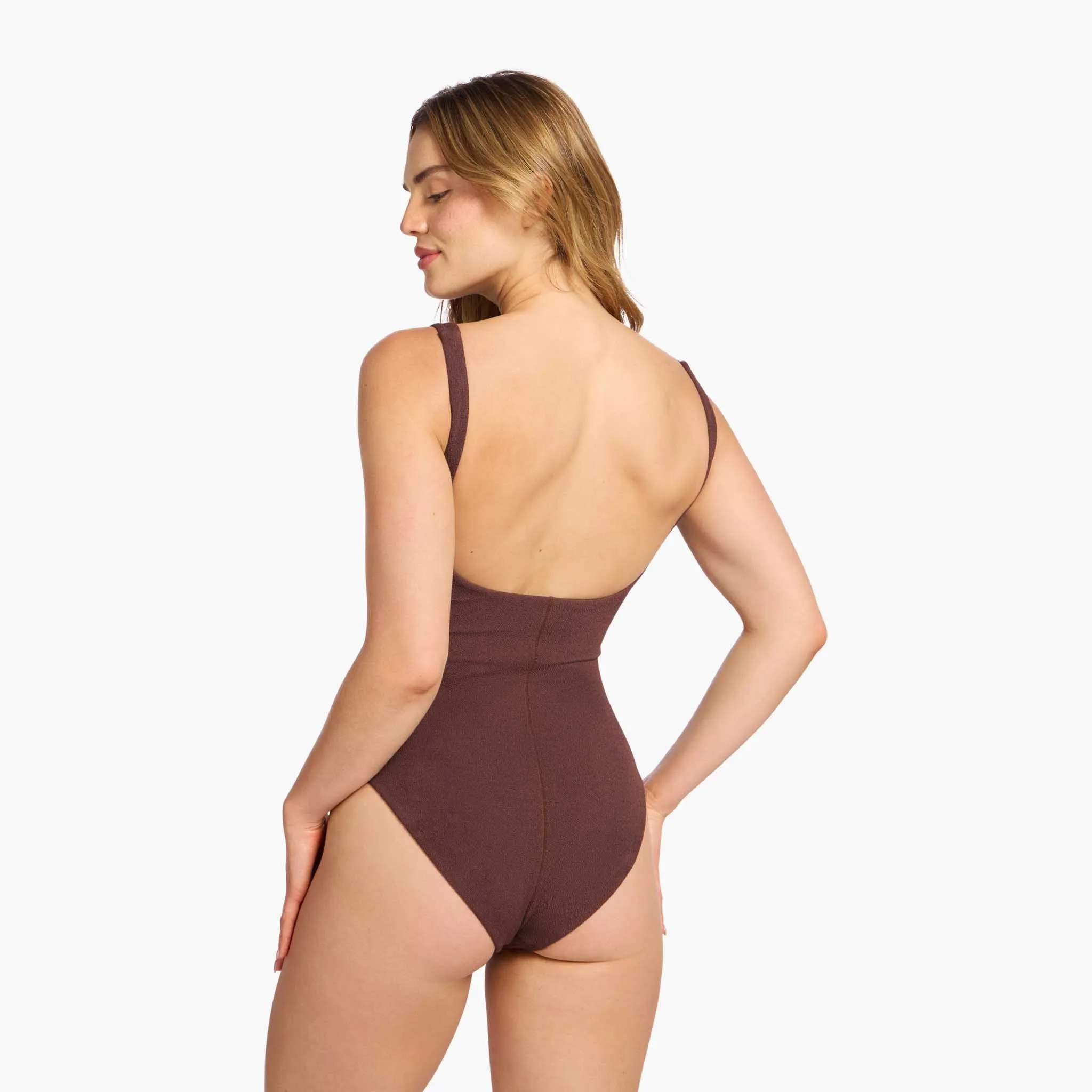 Square Neck One Piece | Coffee sold by nuuds product image thumbnail 4