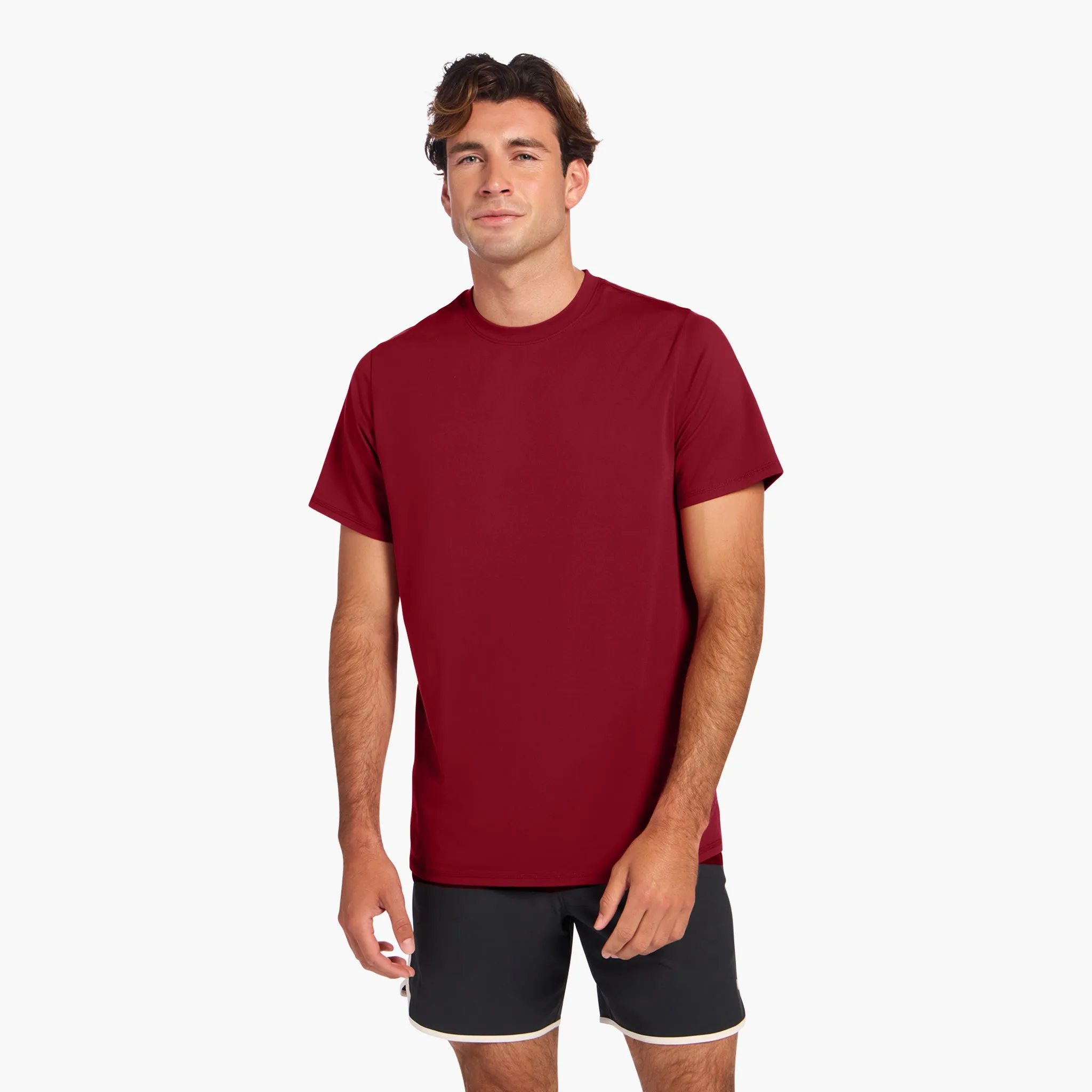 Men's Movement Tee | Scarlet sold by nuuds