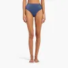 Shimmer High Waist Bikini Bottom | Navy sold by nuuds