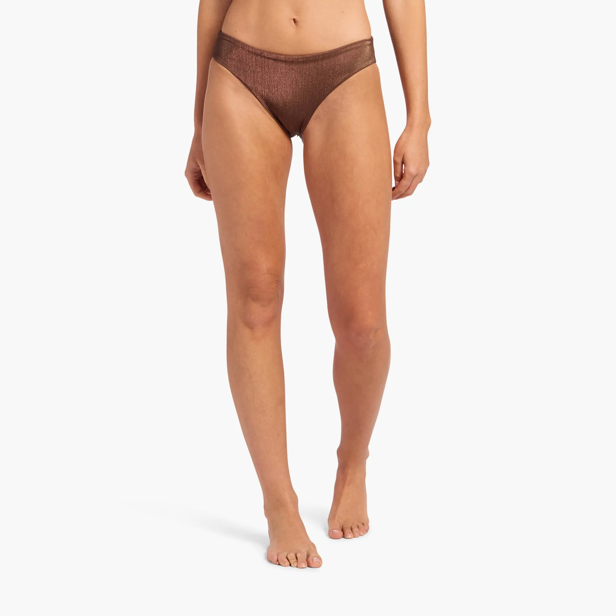 Shimmer Low Waist Bikini Bottom | Coffee sold by nuuds product image thumbnail 2