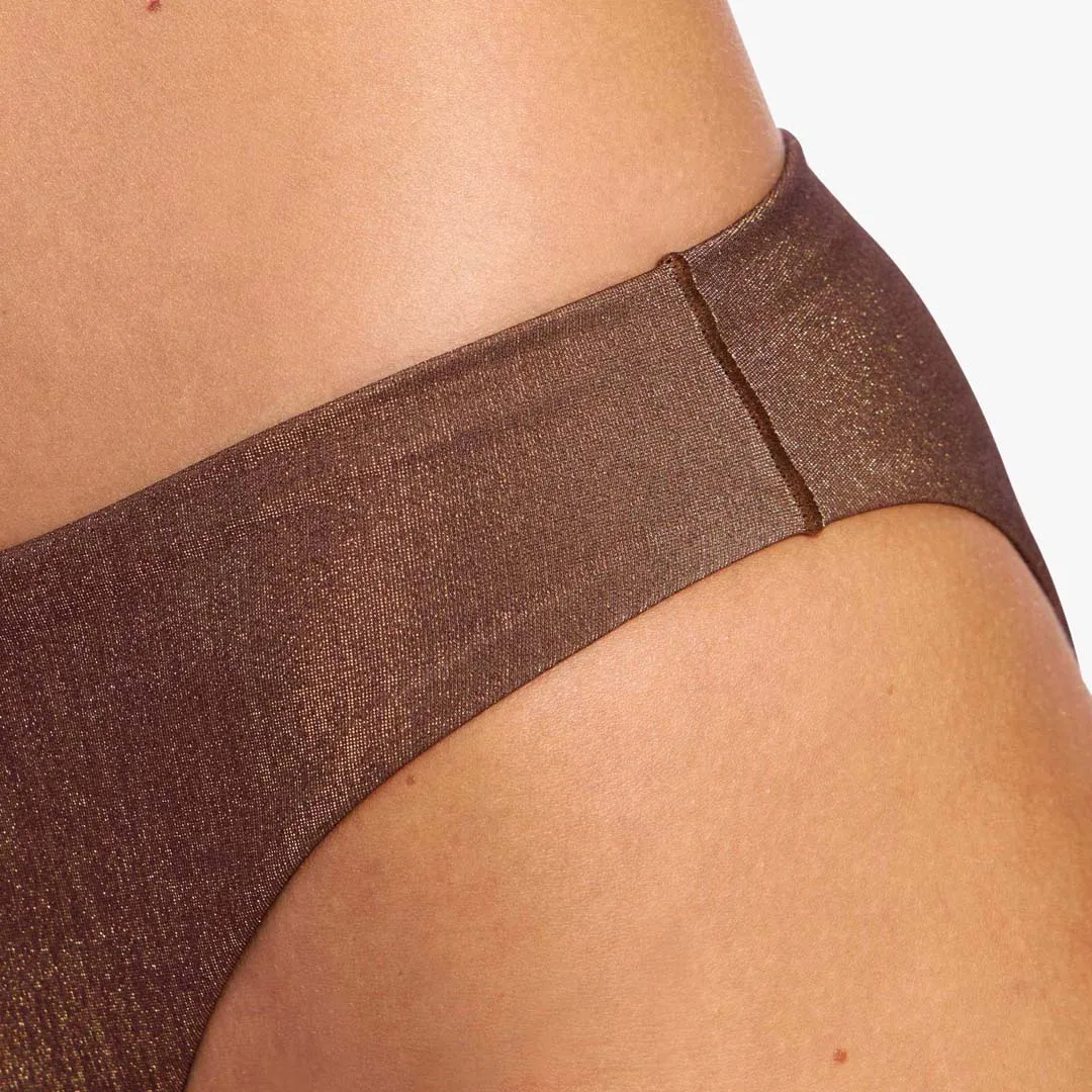 Shimmer Low Waist Bikini Bottom | Coffee sold by nuuds product image thumbnail 5