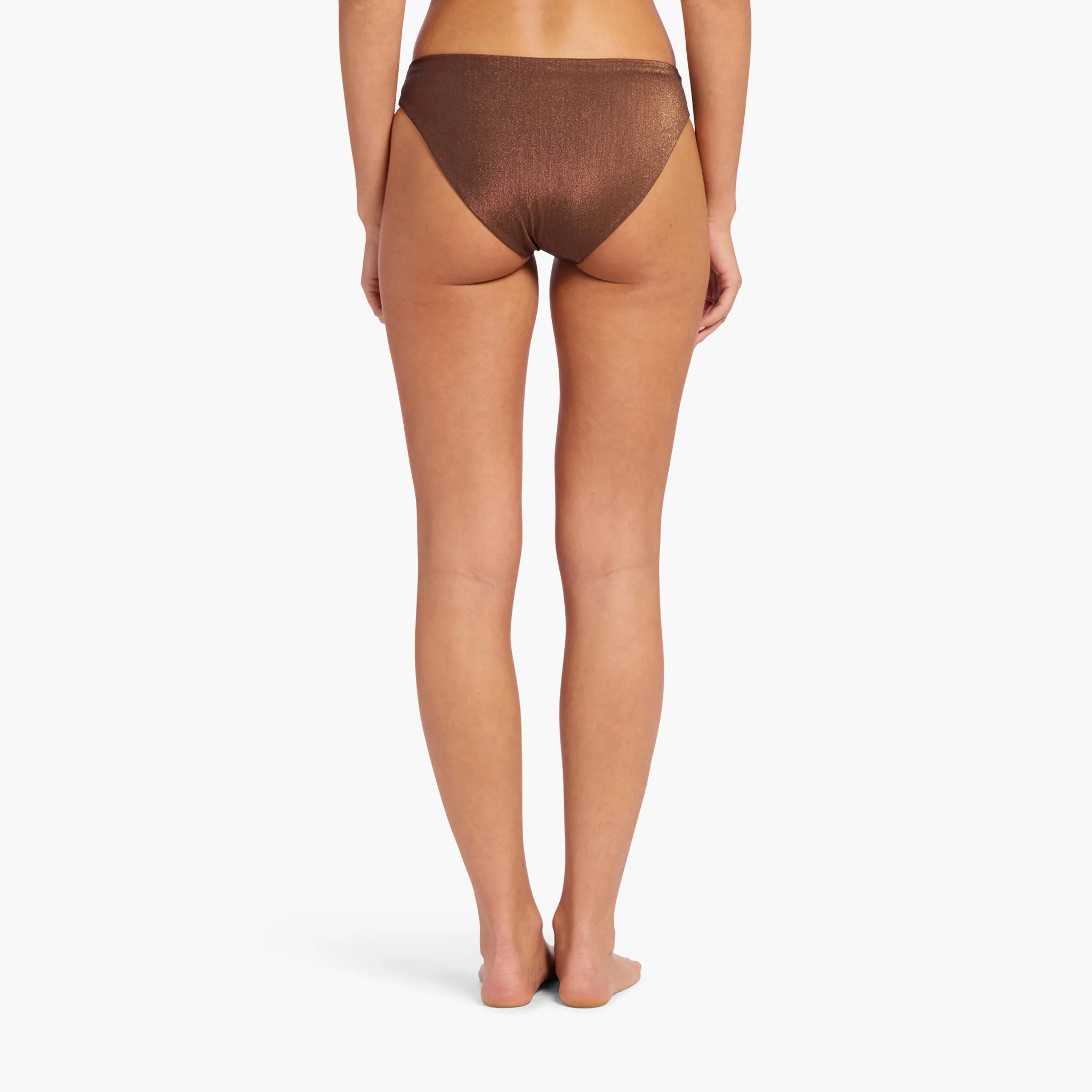 Shimmer Low Waist Bikini Bottom | Coffee sold by nuuds product image thumbnail 4