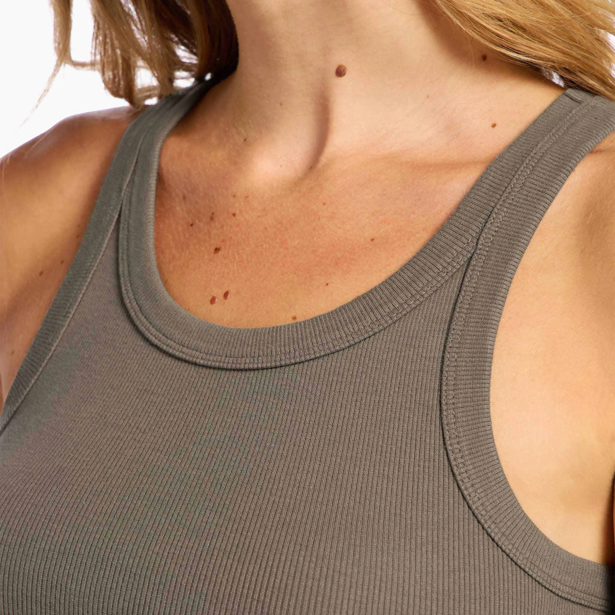 Essential Rib Tank | Mocha sold by nuuds product image thumbnail 5