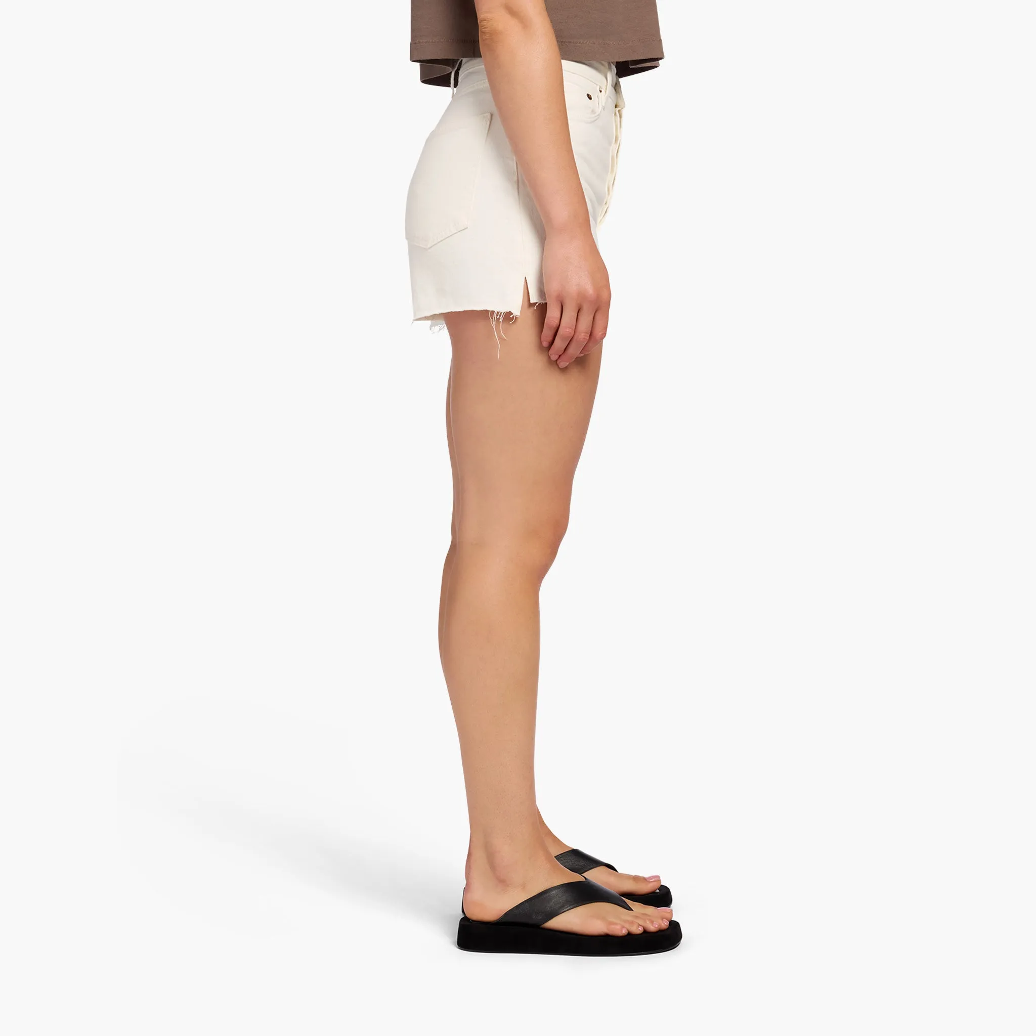 A-Line Vintage Cut-Off Short | Linen sold by nuuds product image thumbnail 3