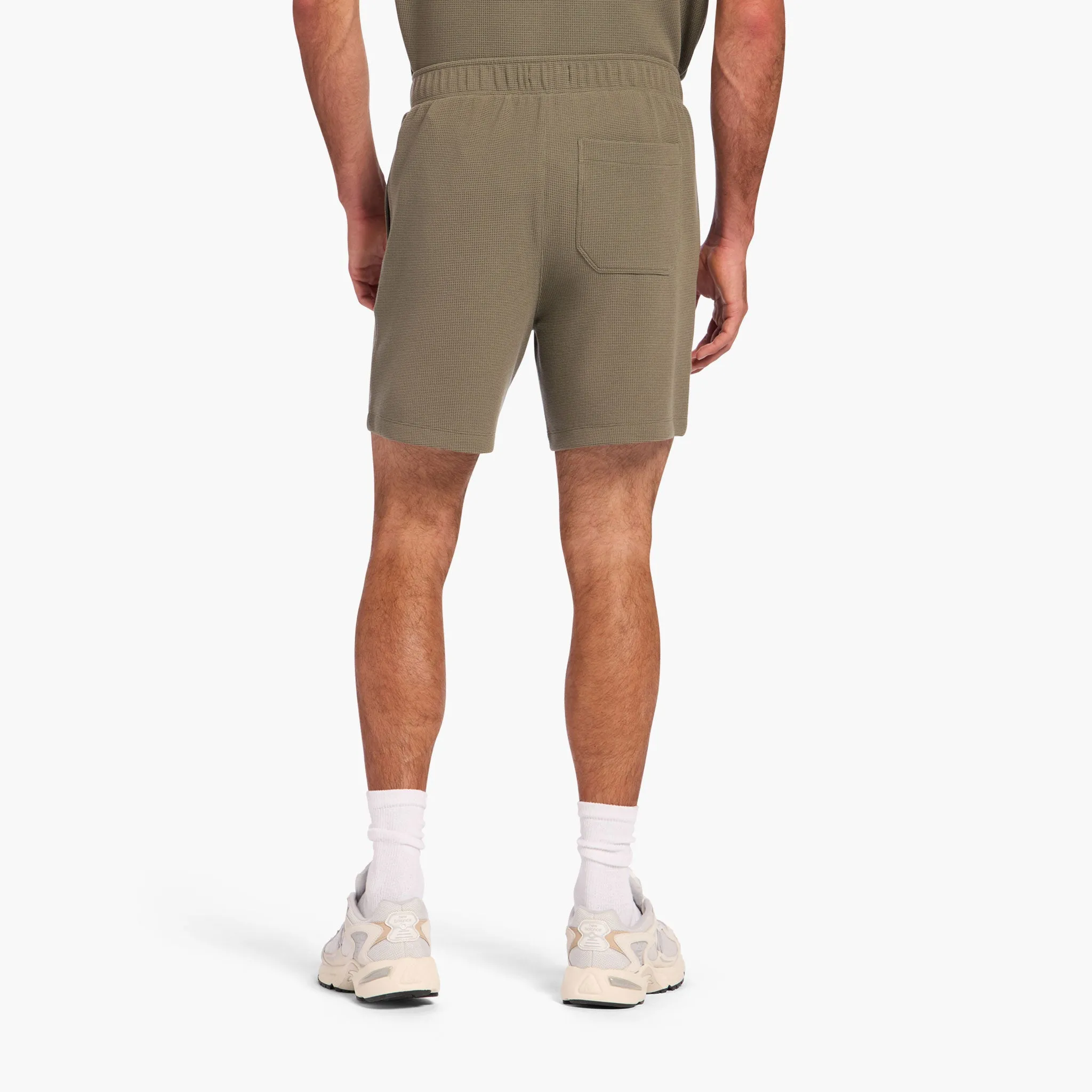 Men's Performance Waffle Short | Olive sold by nuuds product image thumbnail 4