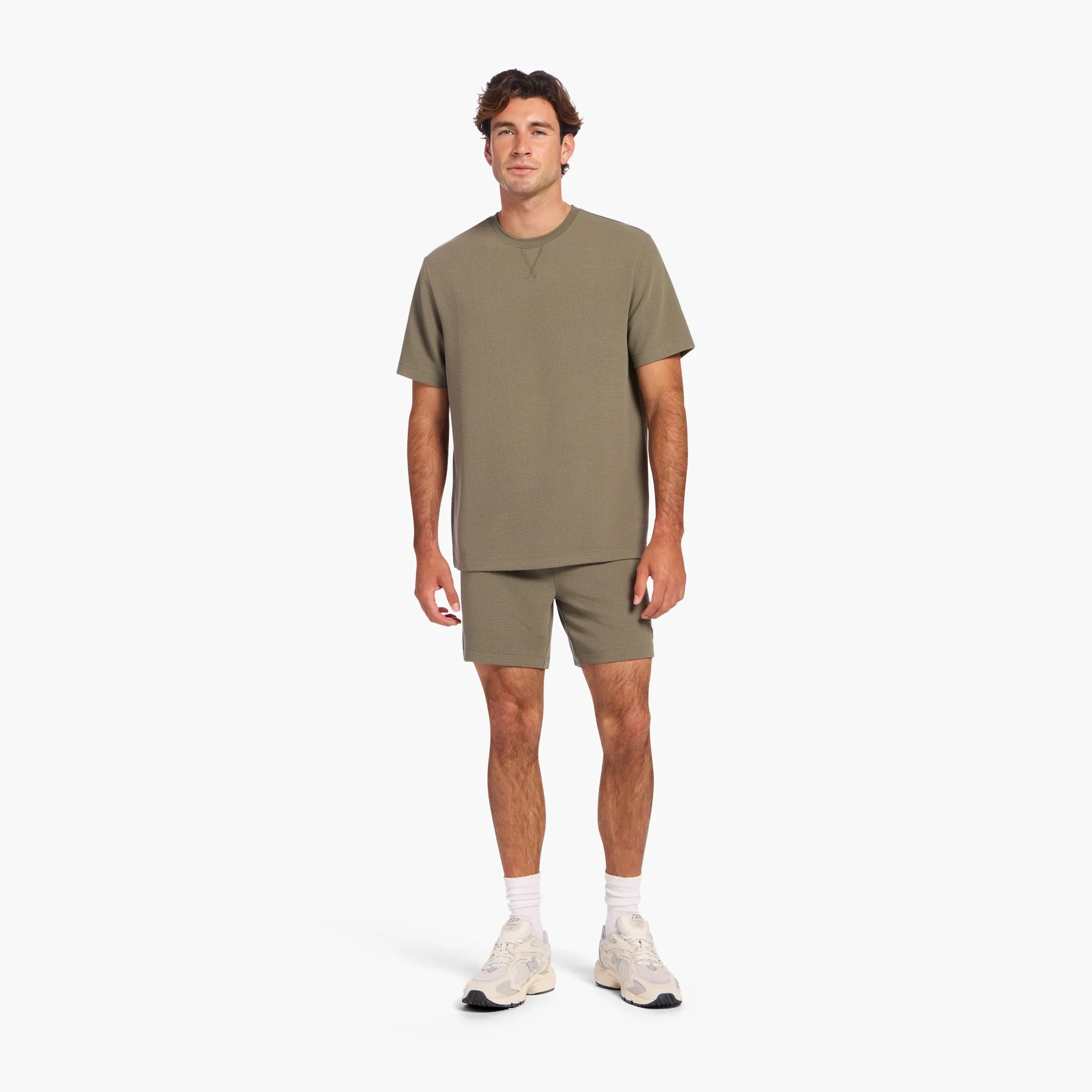 Men's Performance Waffle Short | Olive sold by nuuds