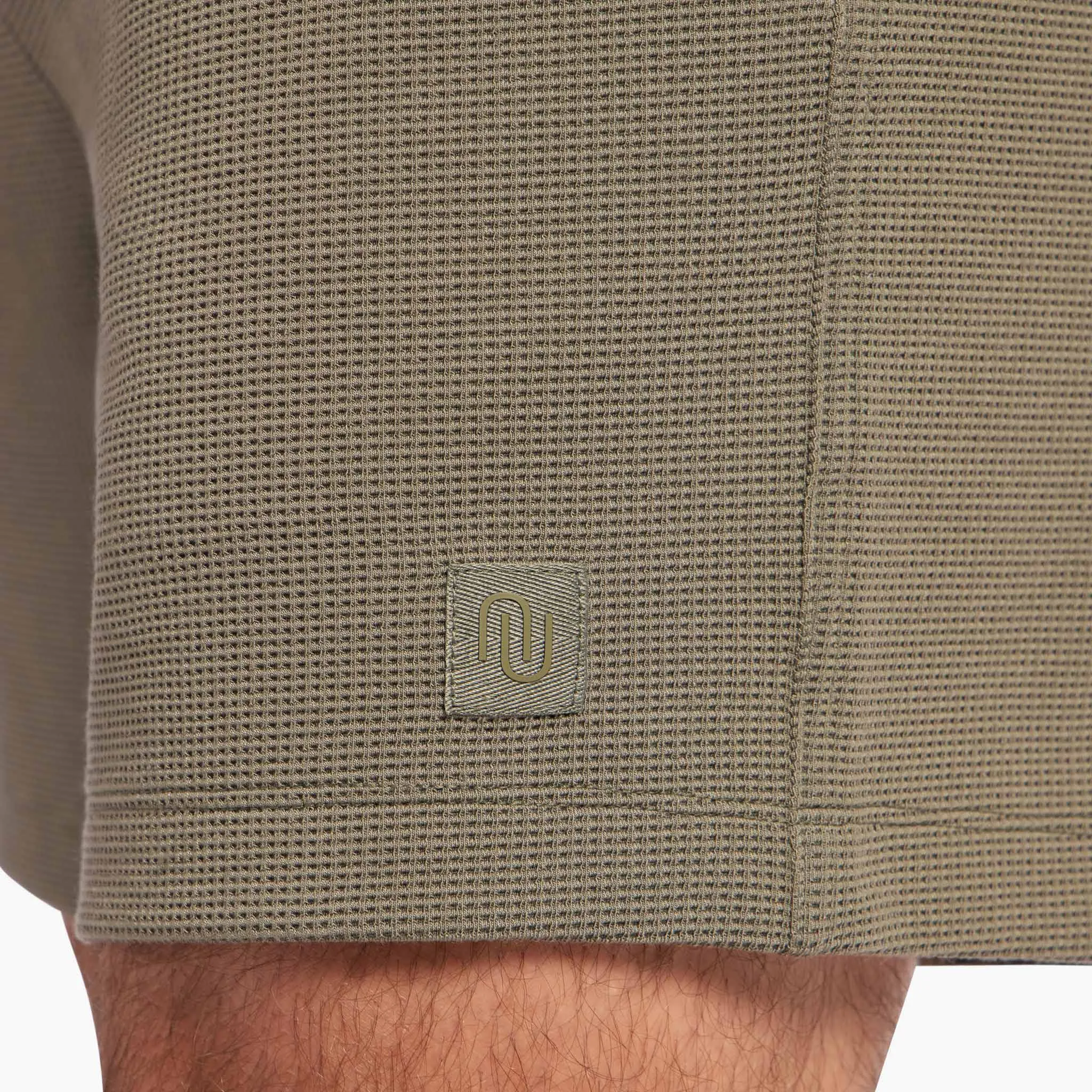 Men's Performance Waffle Short | Olive sold by nuuds product image thumbnail 5