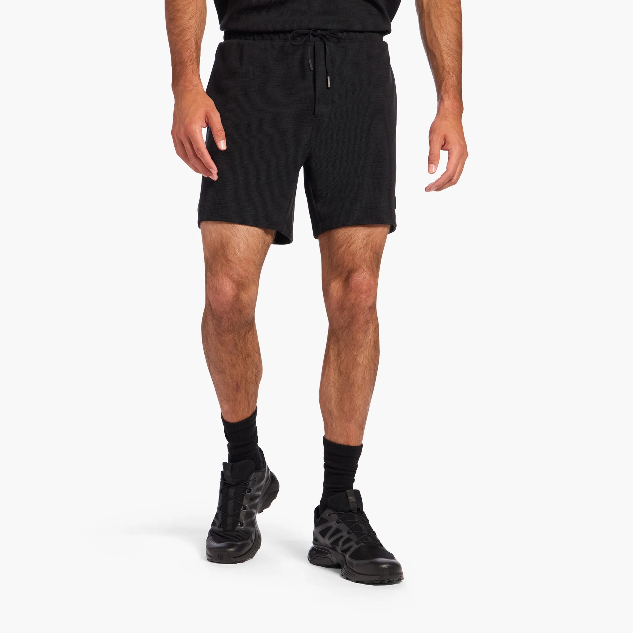 Men's Performance Waffle Short | Black sold by nuuds product image thumbnail 2