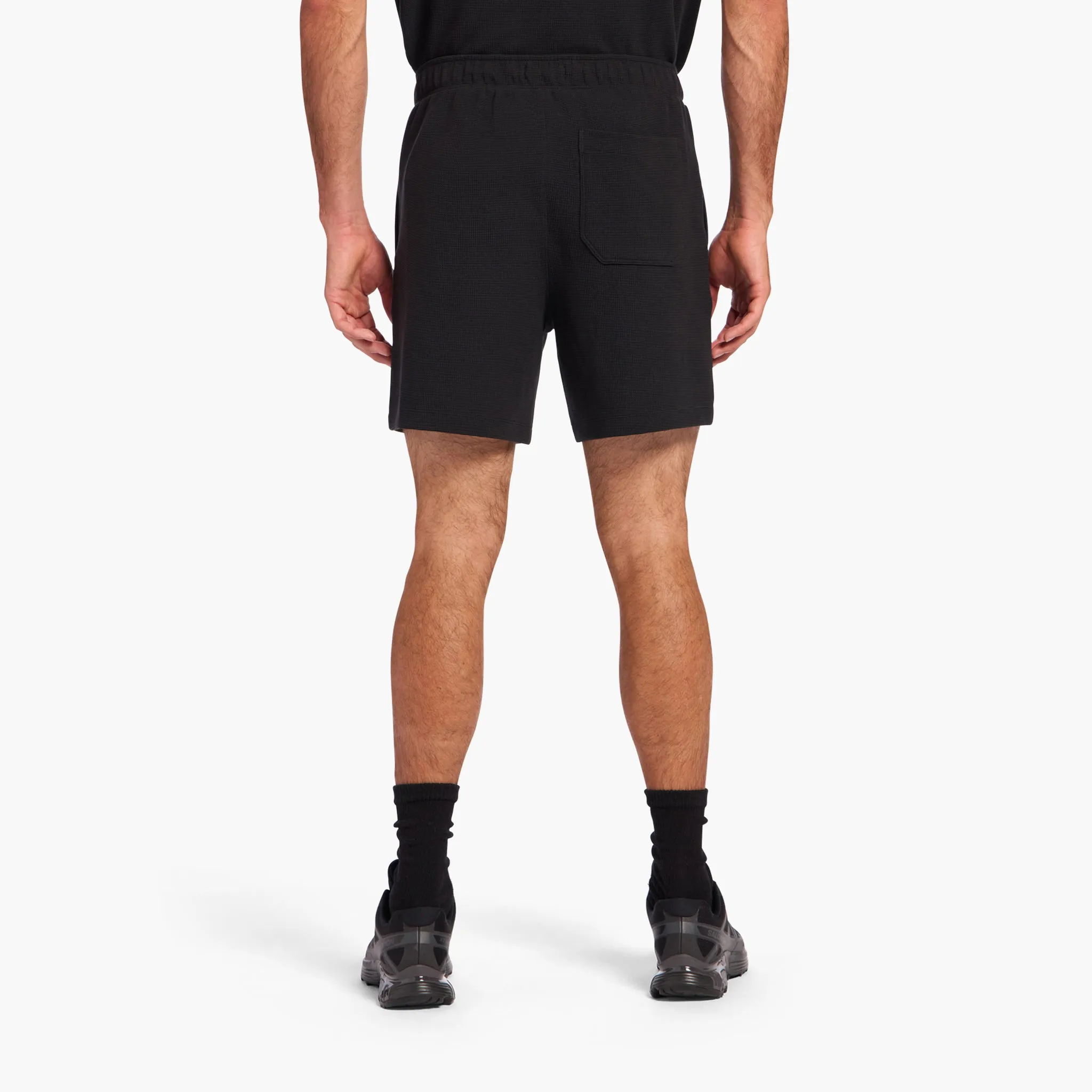 Men's Performance Waffle Short | Black sold by nuuds product image thumbnail 4