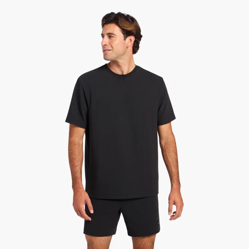 Men's Performance Waffle T-Shirt | Black sold by nuuds