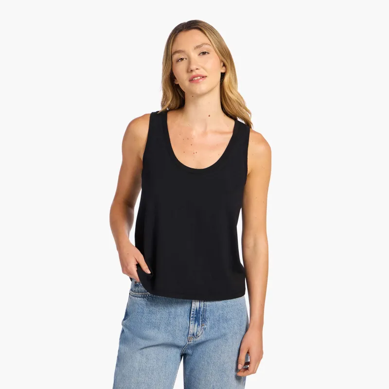 Soft Cotton Everyday Tank | Black sold by nuuds