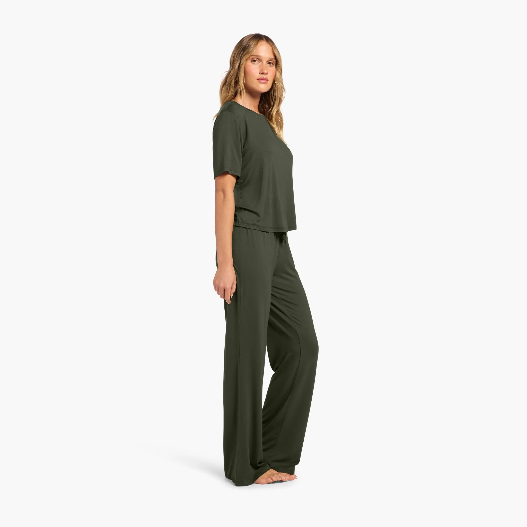 Pajama Set | Darkest Olive sold by nuuds product image thumbnail 3