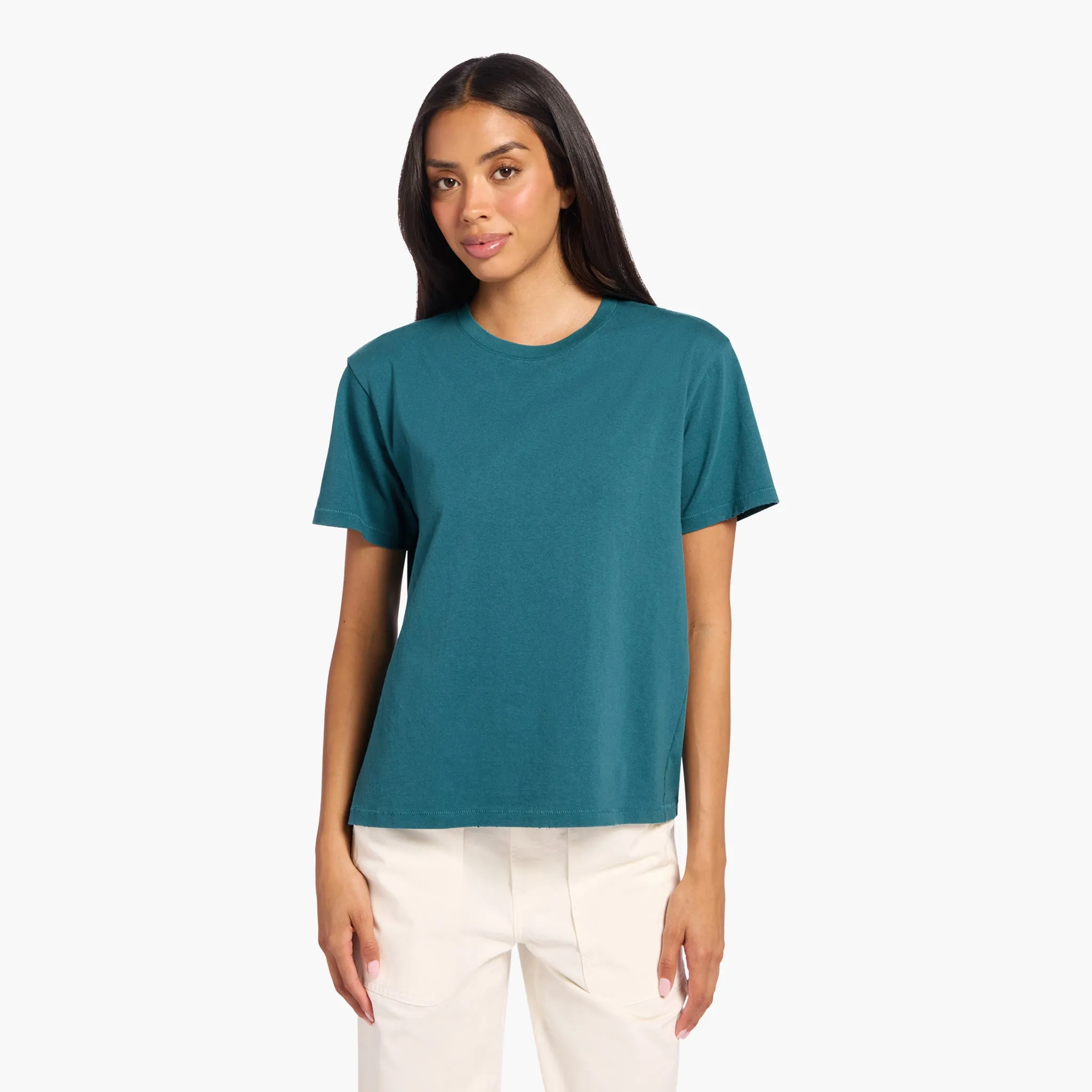 Vintage Cotton Everyday T-Shirt | Faded Lagoon sold by nuuds