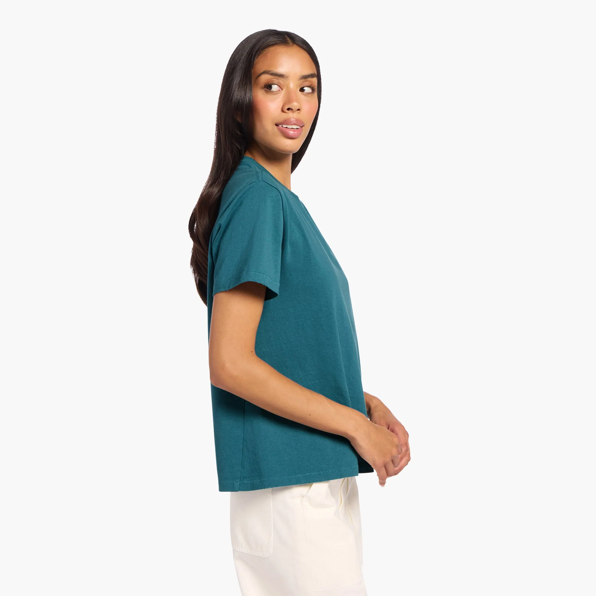 Vintage Cotton Everyday T-Shirt | Faded Lagoon sold by nuuds product image thumbnail 3