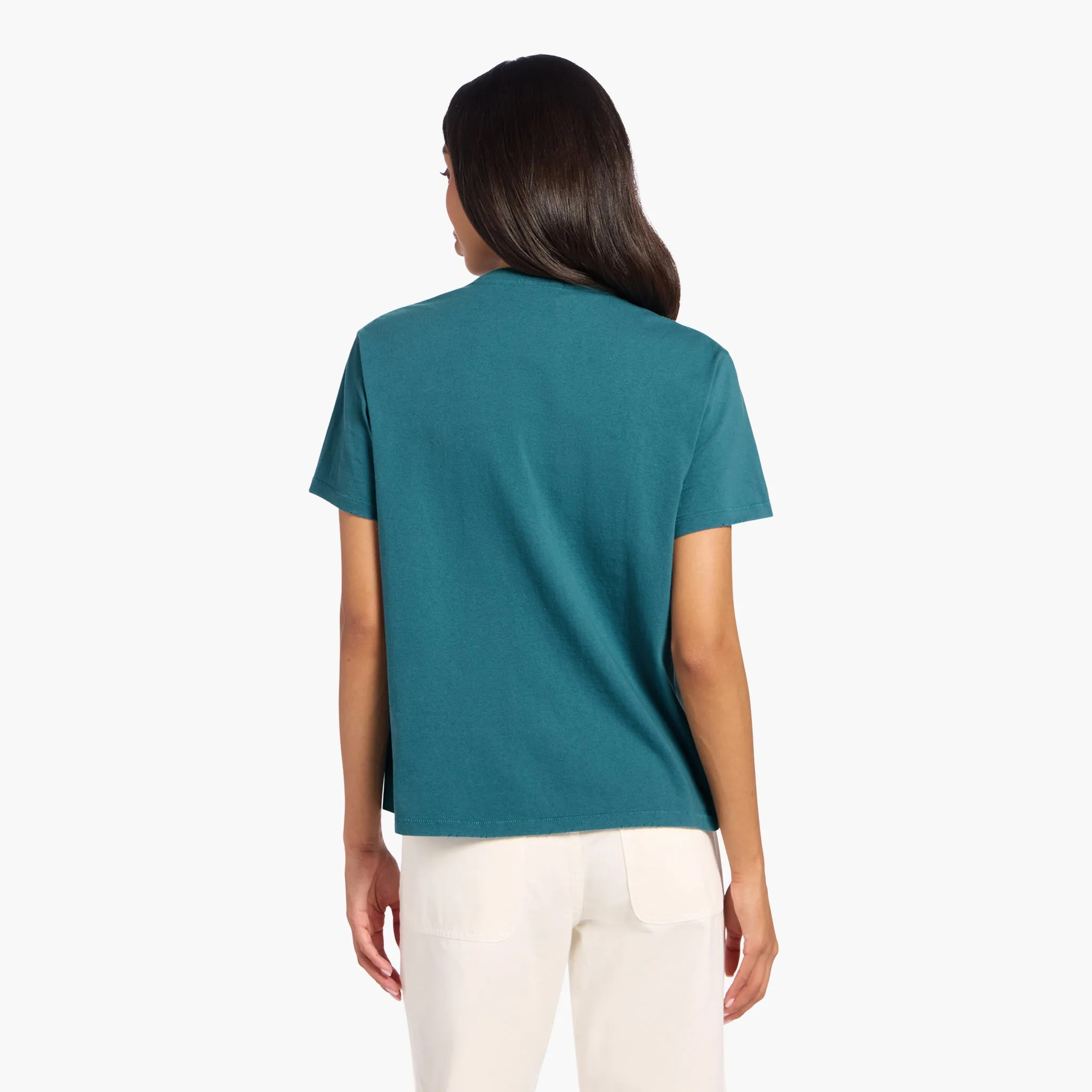 Vintage Cotton Everyday T-Shirt | Faded Lagoon sold by nuuds product image thumbnail 4