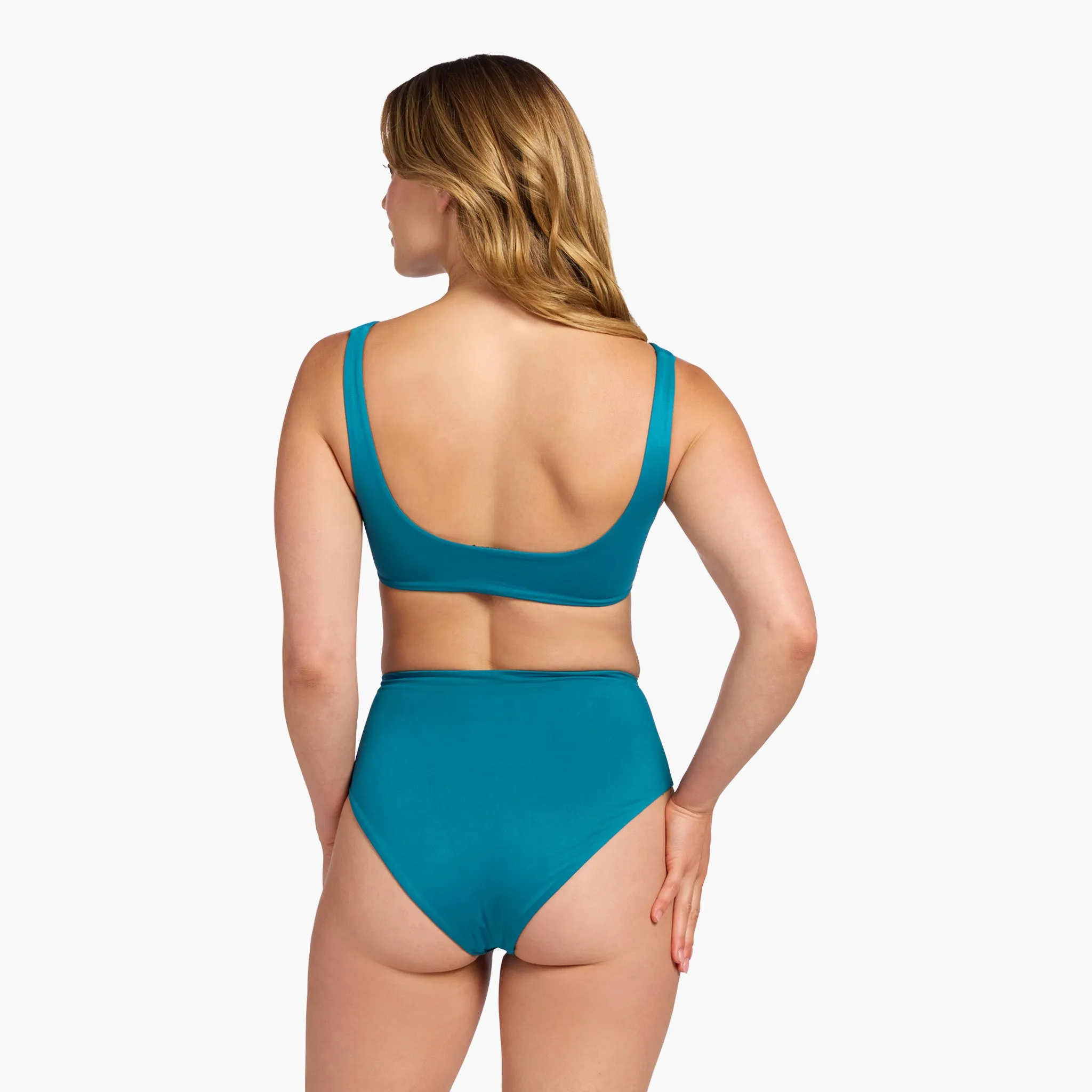 Plunge Bikini Top | Lagoon sold by nuuds product image thumbnail 4