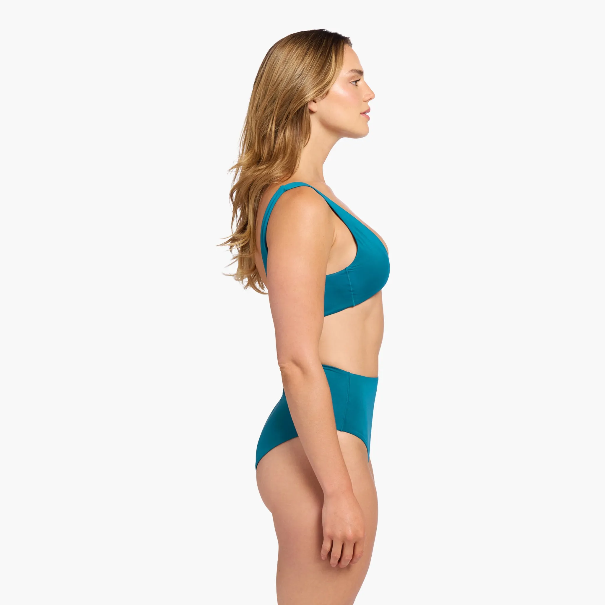 Plunge Bikini Top | Lagoon sold by nuuds product image thumbnail 3