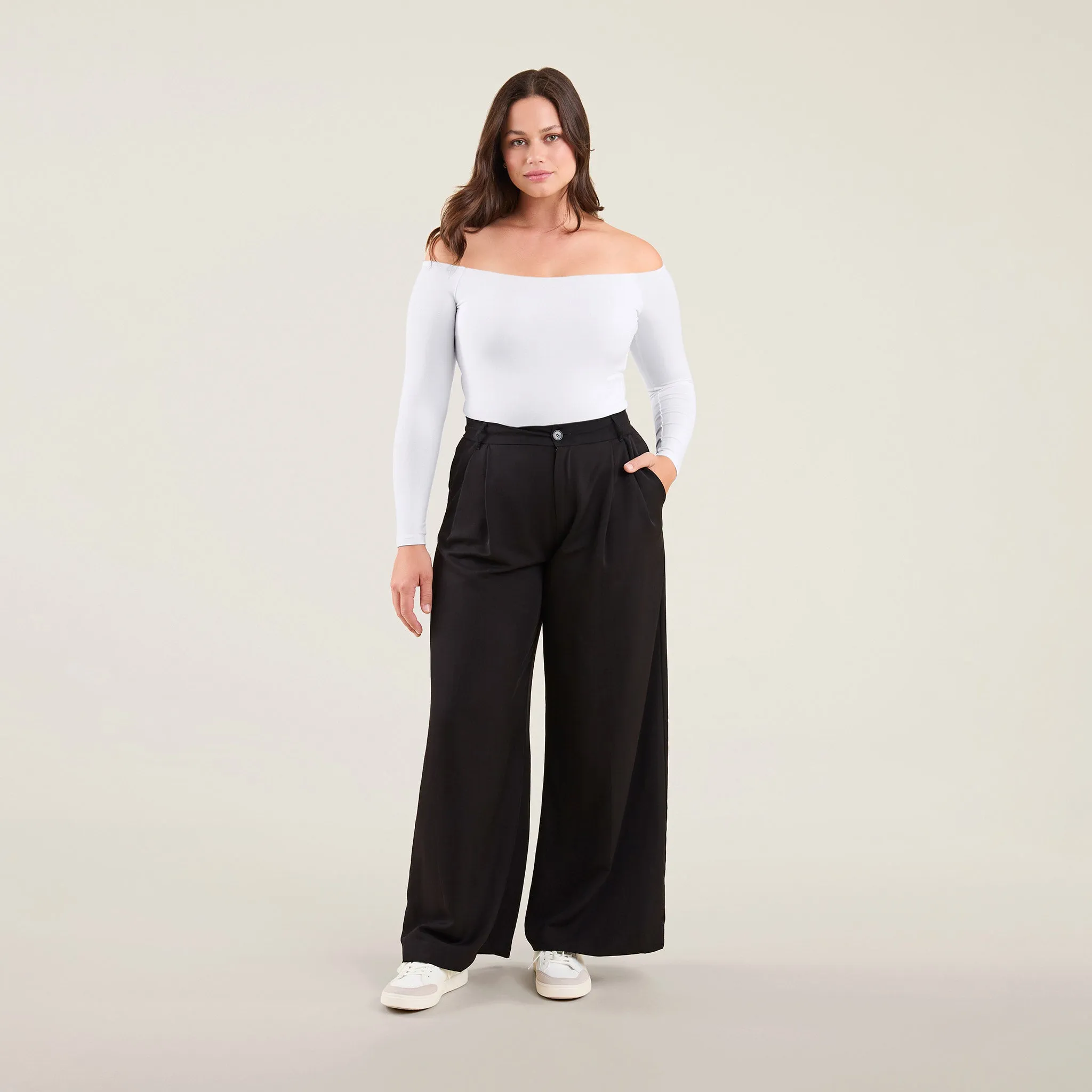 Off The Shoulder Bodysuit | White sold by nuuds product image thumbnail 2