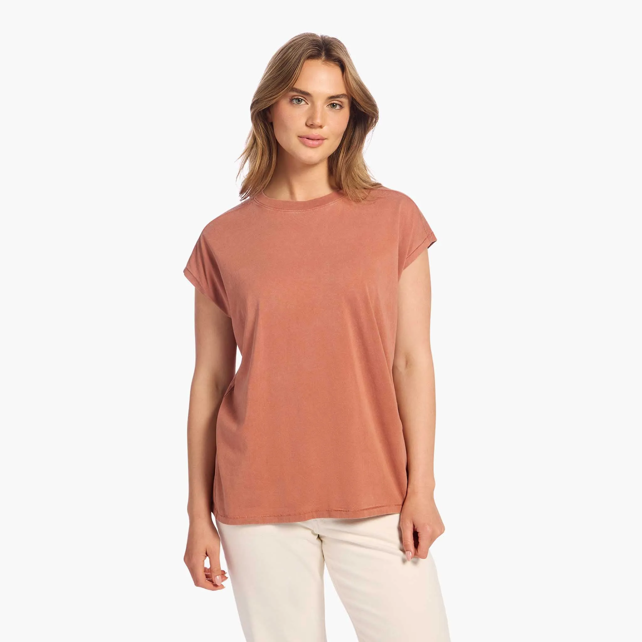 Soft Cotton Tunic Muscle Tee sold by nuuds