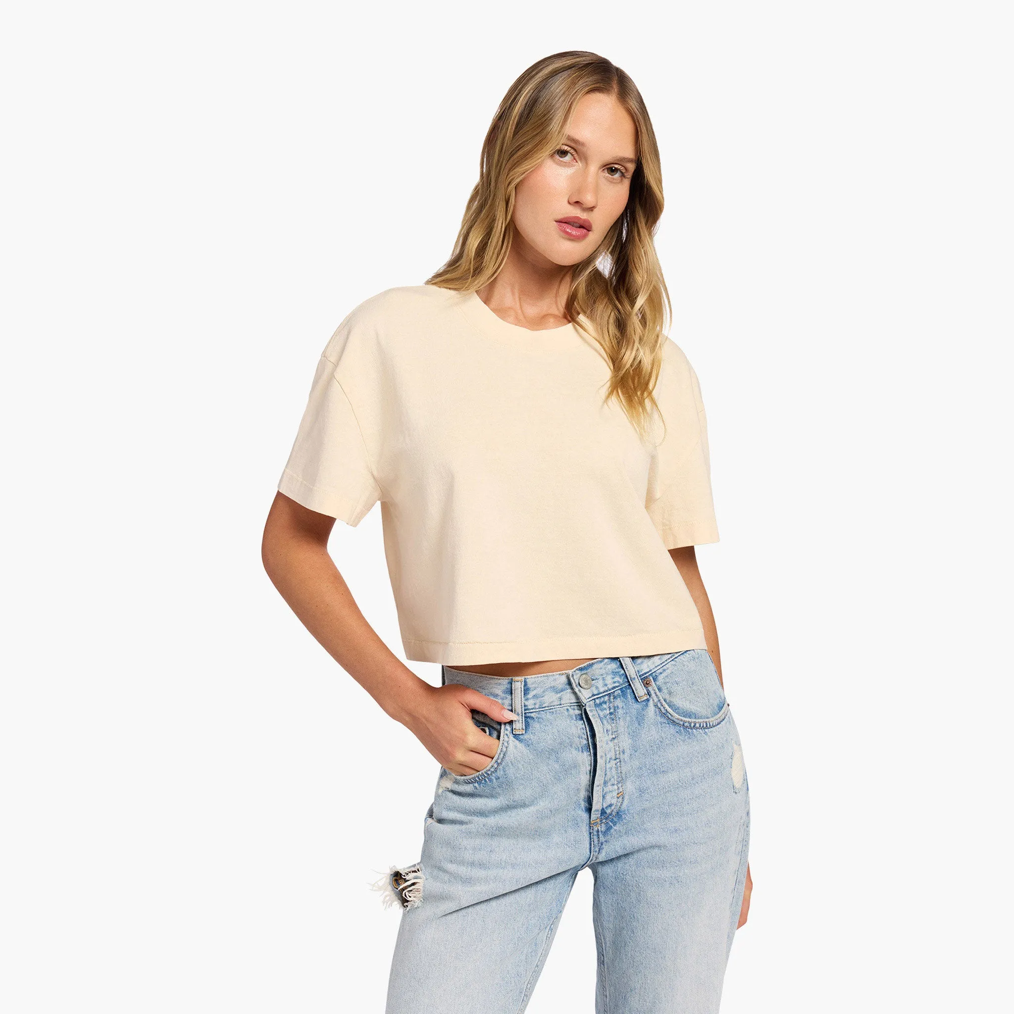 Vintage Cotton Cropped Tee sold by nuuds product image thumbnail 2