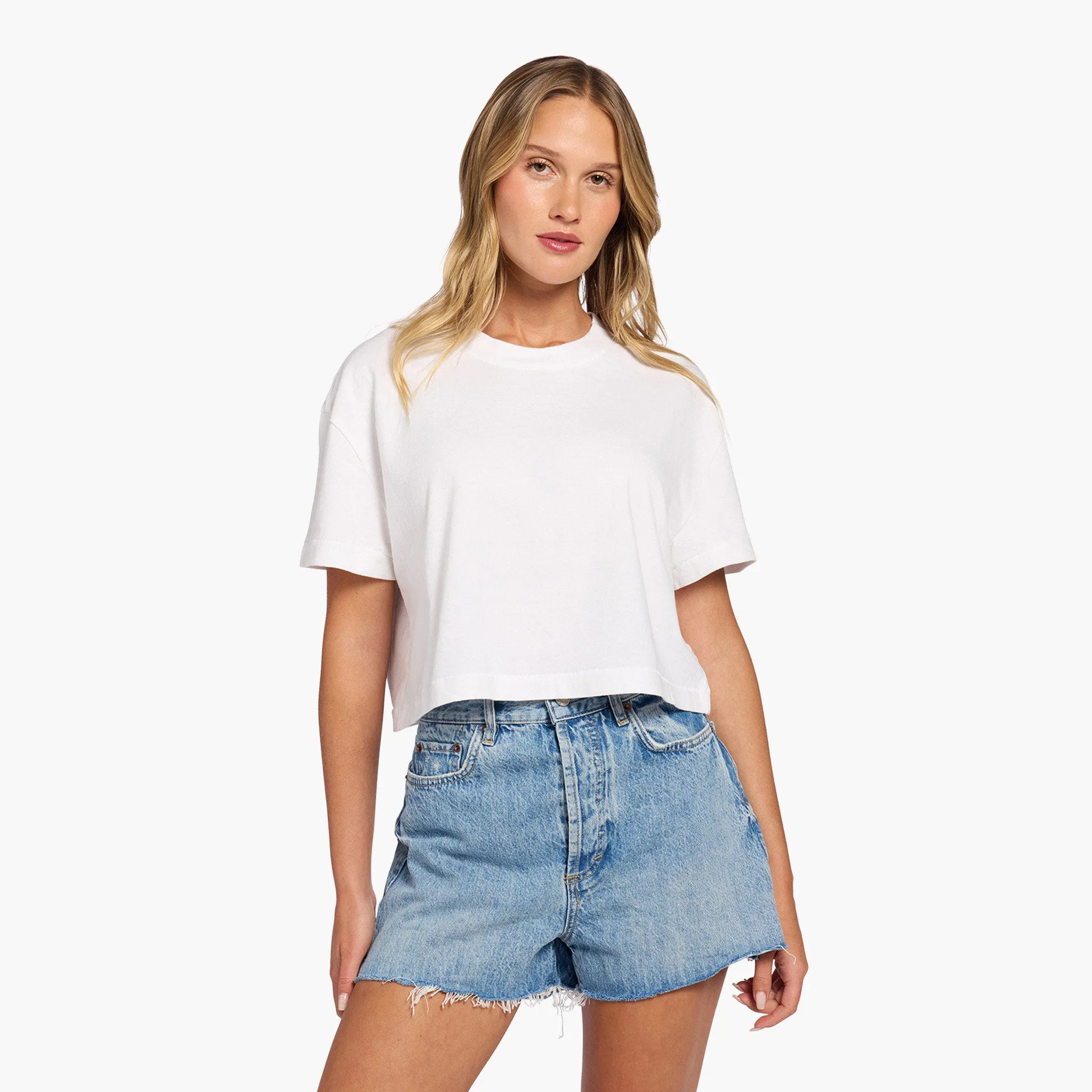 Vintage Cotton Cropped Tee sold by nuuds