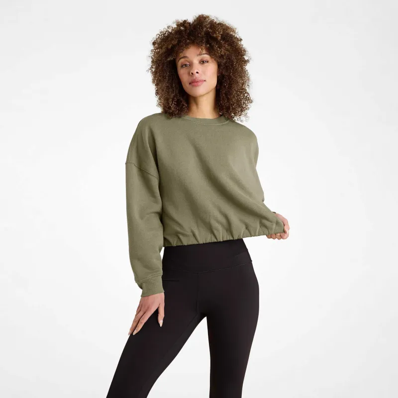 Vintage Fleece Cinch Waist Sweatshirt sold by nuuds