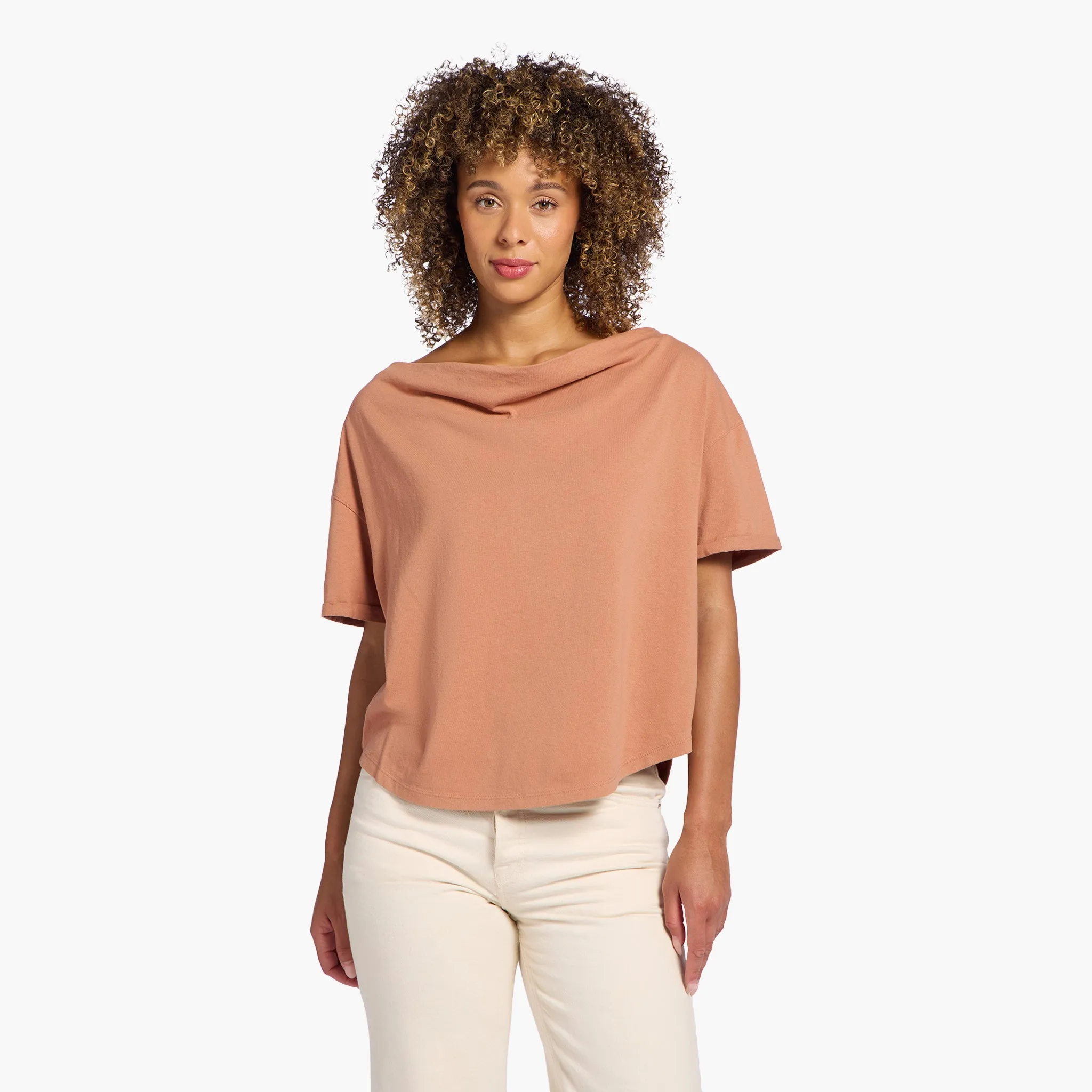 Vintage Cotton Off The Shoulder T-Shirt sold by nuuds product image thumbnail 4