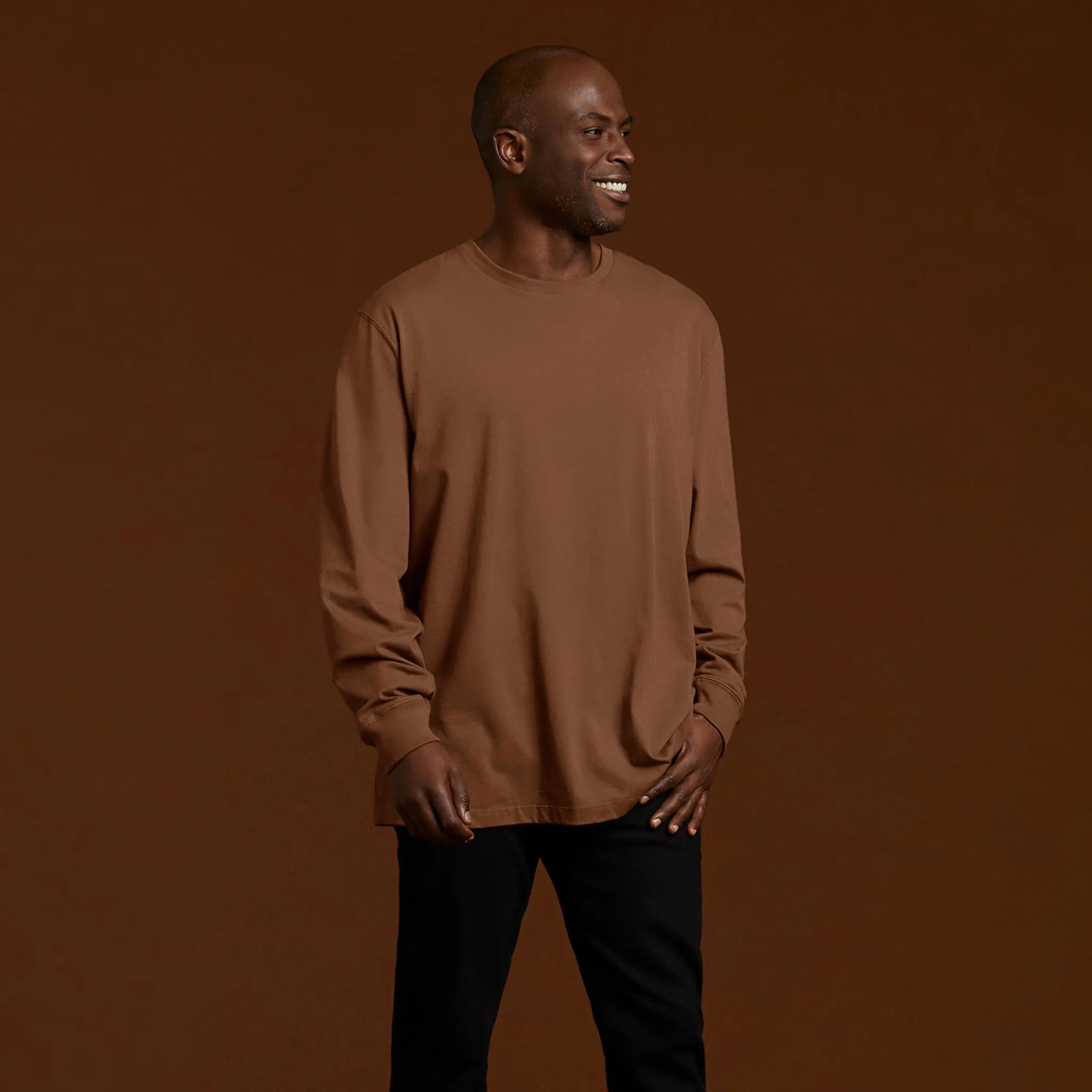 Long Sleeve Boxy Tee sold by nuuds product image thumbnail 3