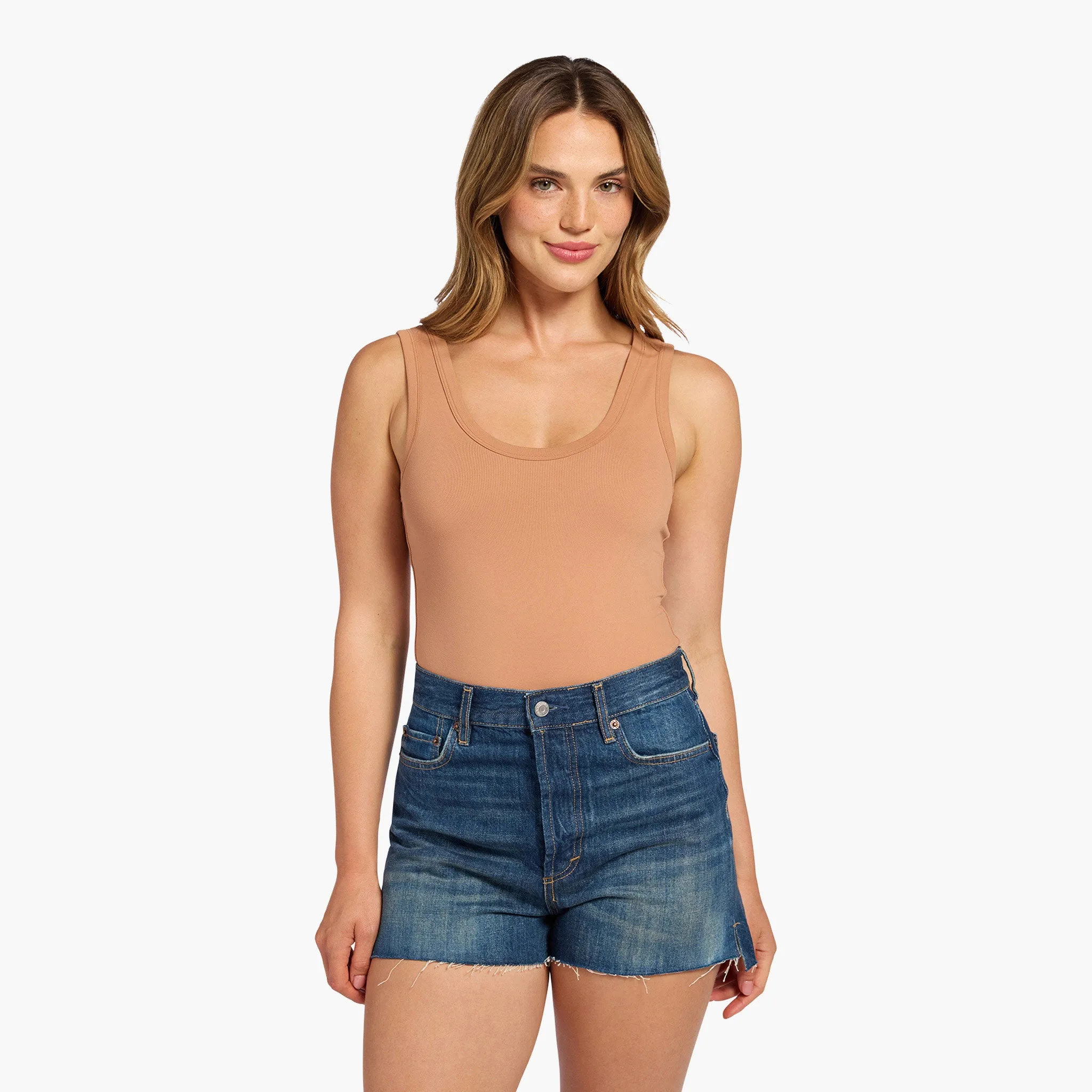 Seamless Scoop Tank Bodysuit sold by nuuds product image thumbnail 4