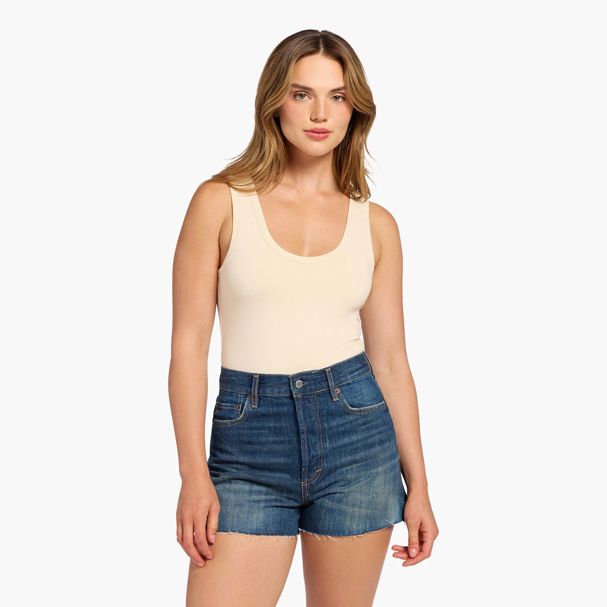 Seamless Scoop Tank Bodysuit sold by nuuds product image thumbnail 2