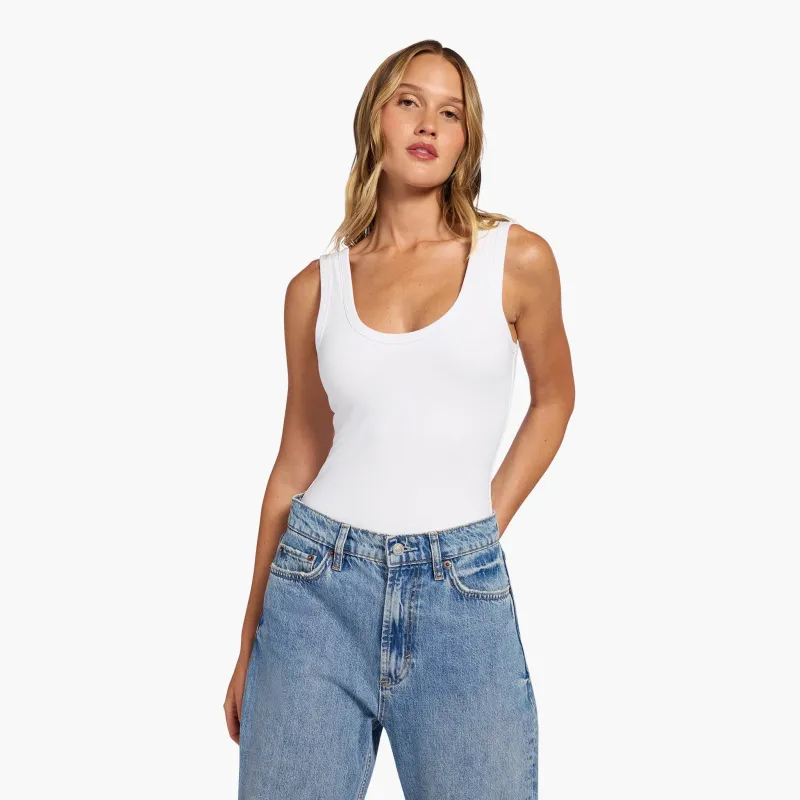 Seamless Scoop Tank Bodysuit sold by nuuds