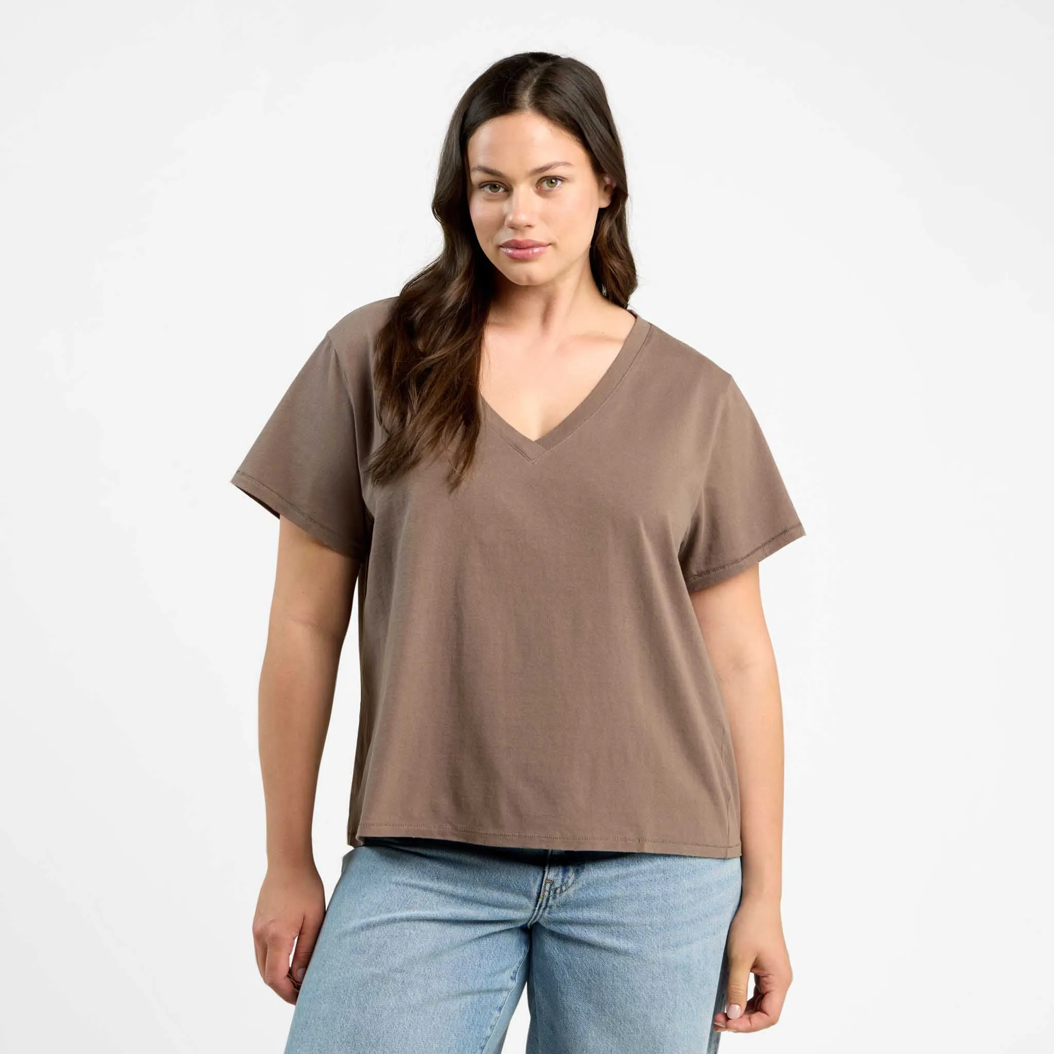 Vintage Cotton V-Neck Everyday T-Shirt sold by nuuds product image thumbnail 4