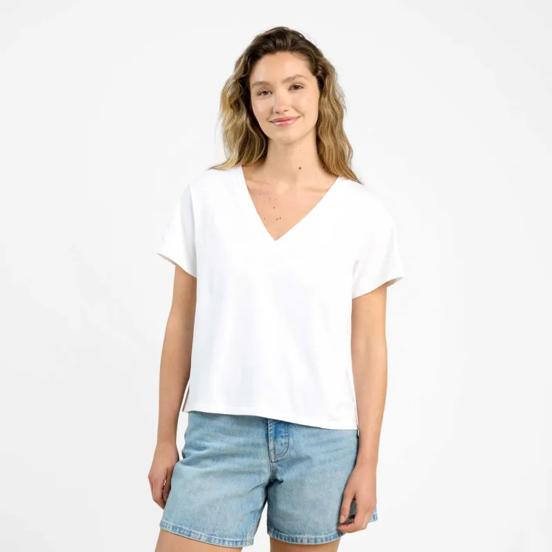Vintage Cotton V-Neck Everyday T-Shirt sold by nuuds