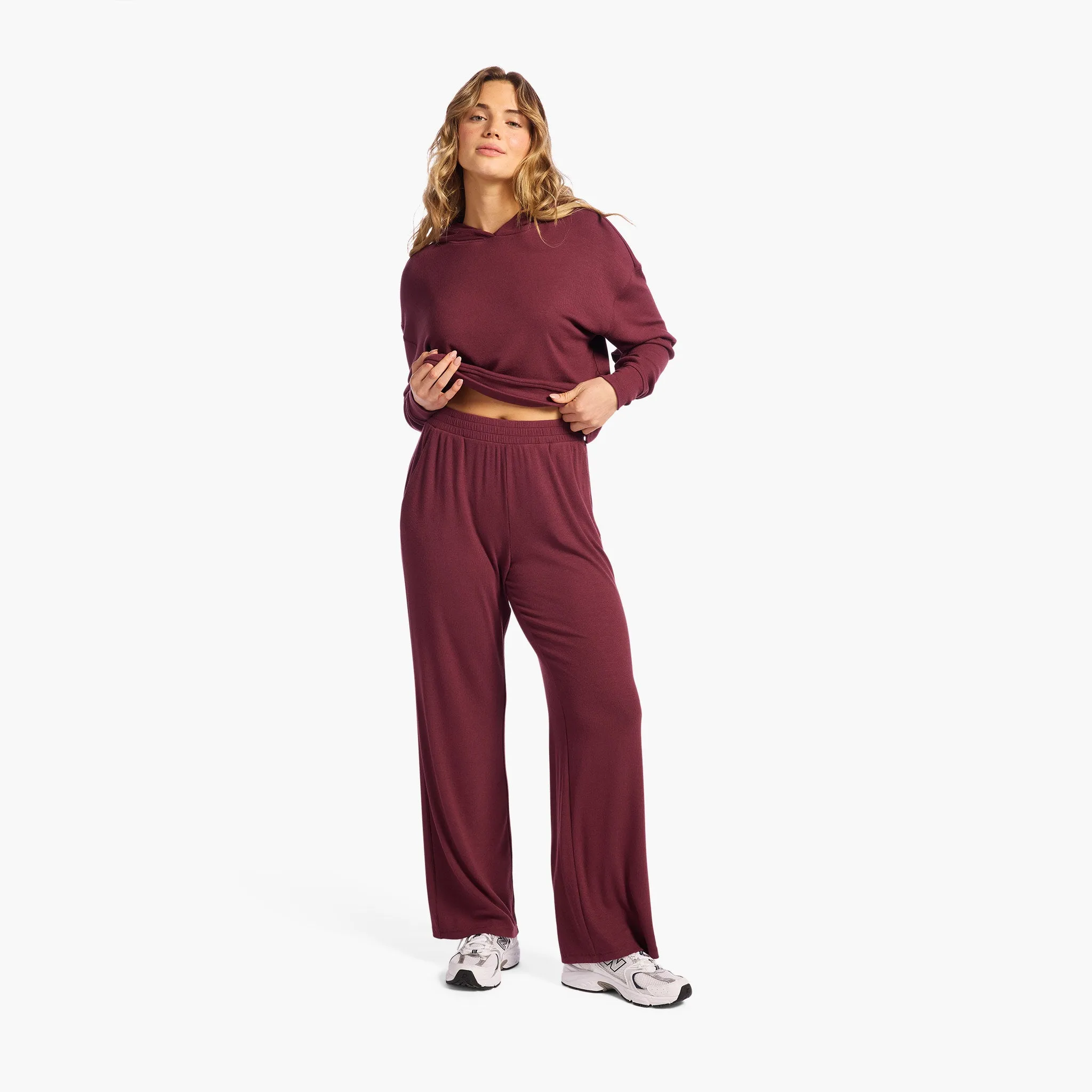 Slinky Rib Wide Leg Pant sold by nuuds product image thumbnail 4