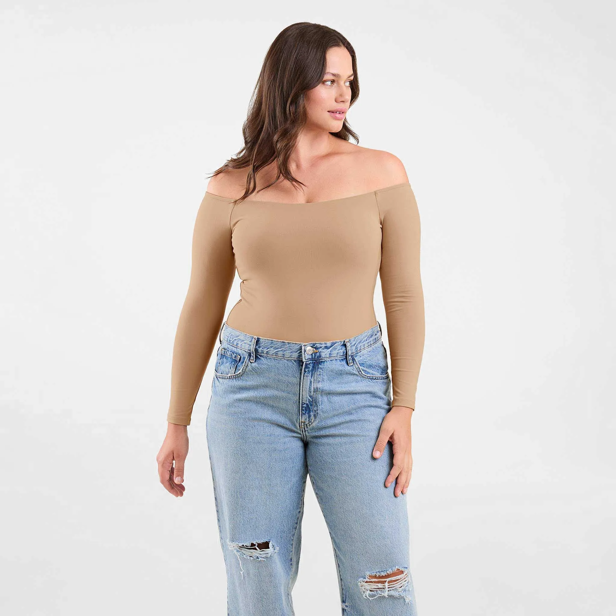 Off The Shoulder Bodysuit sold by nuuds product image thumbnail 3