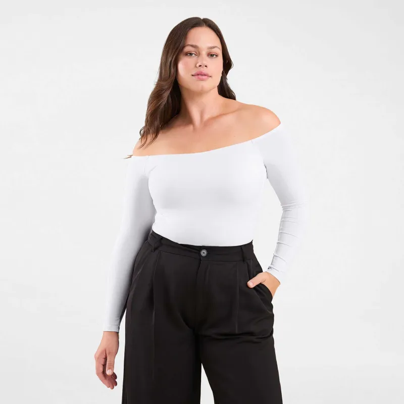 Off The Shoulder Bodysuit sold by nuuds