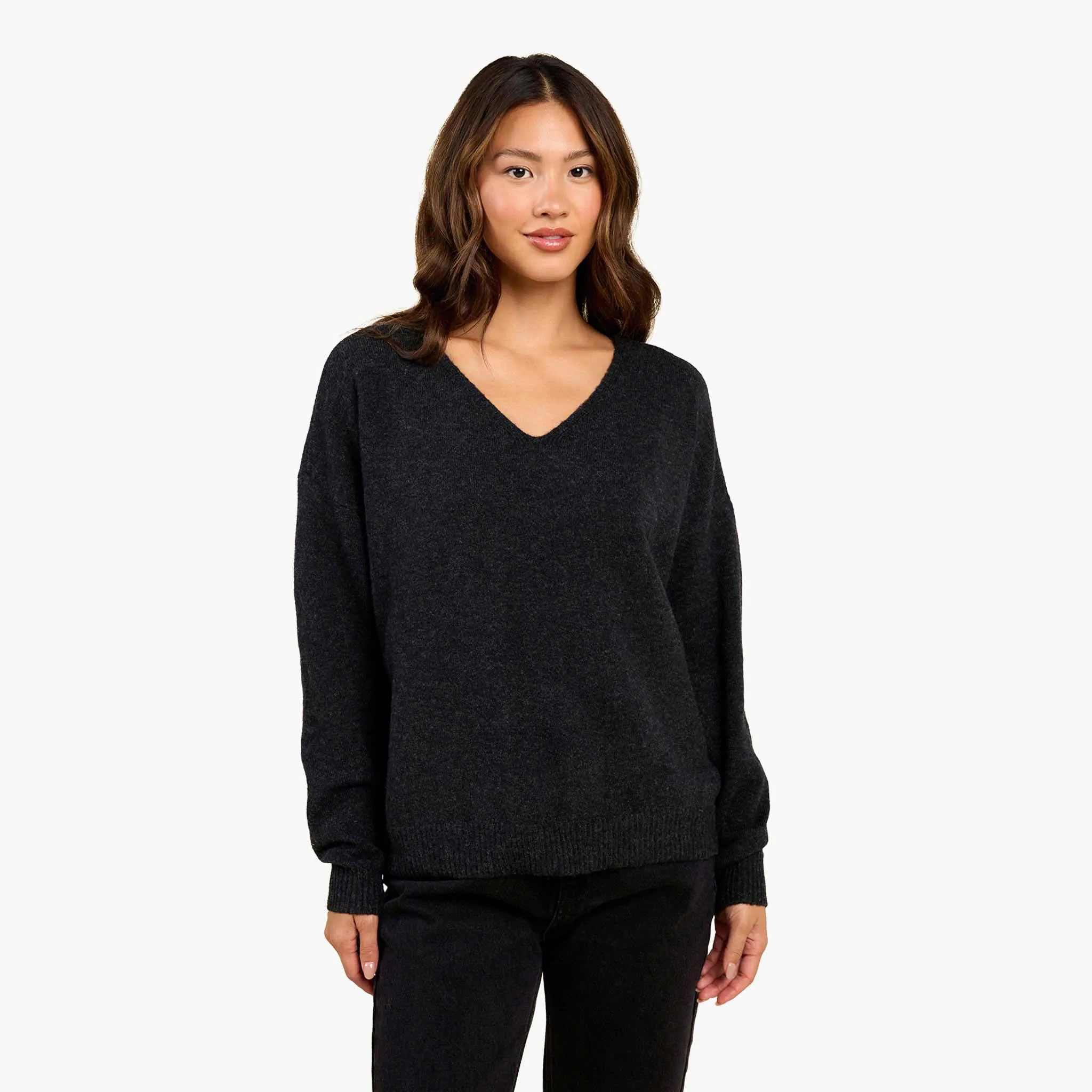 Cozy Knit V-Neck Sweater sold by nuuds product image thumbnail 2