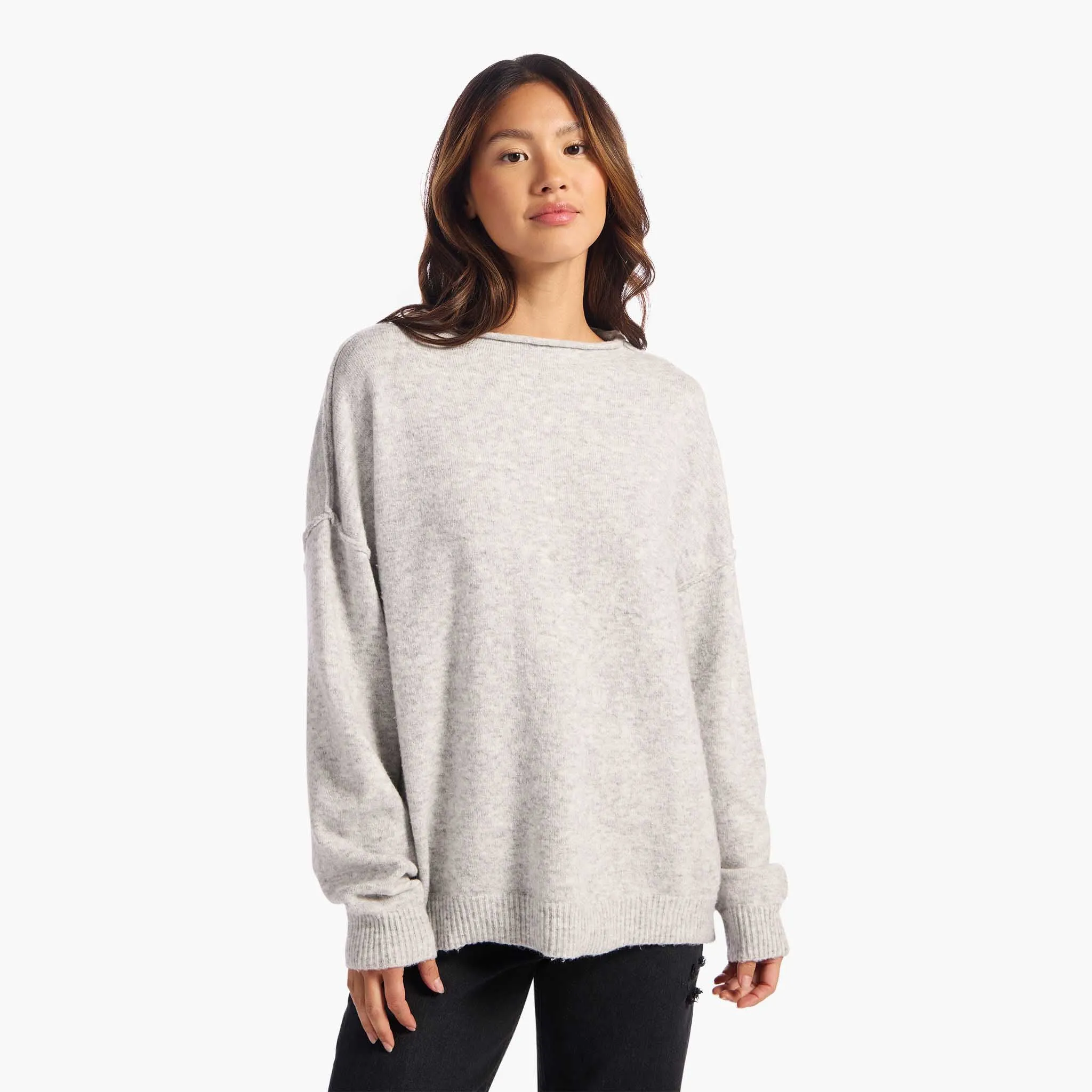 Cozy Knit Mock Neck Sweater sold by nuuds product image thumbnail 5
