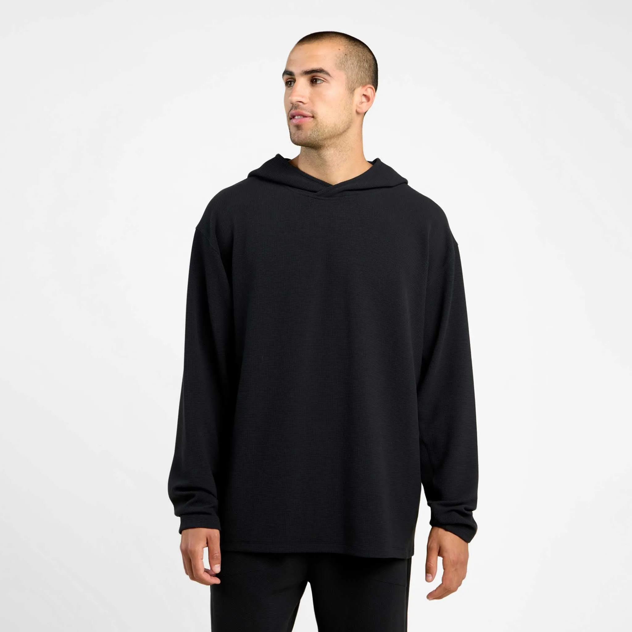 Men's Performance Waffle Hoodie sold by nuuds product image thumbnail 2