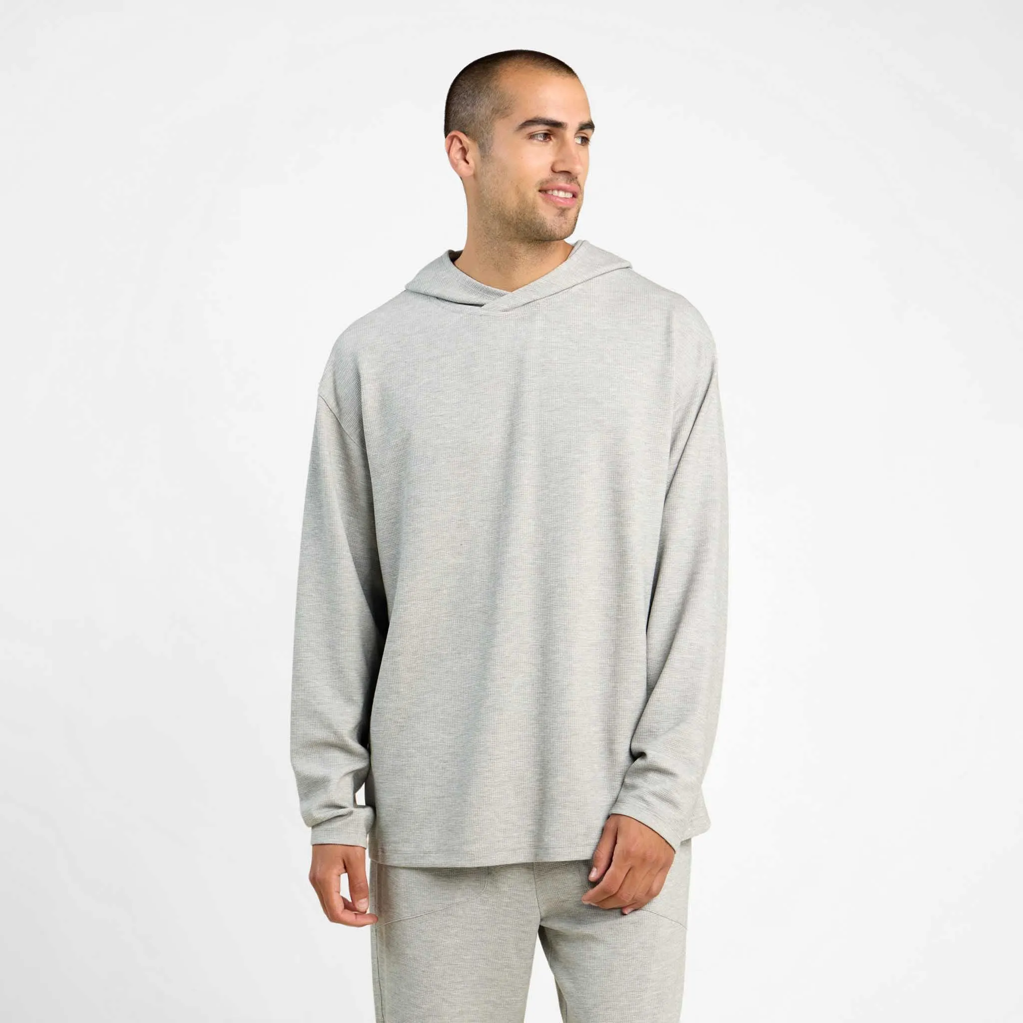 Men's Performance Waffle Hoodie sold by nuuds product image thumbnail 3