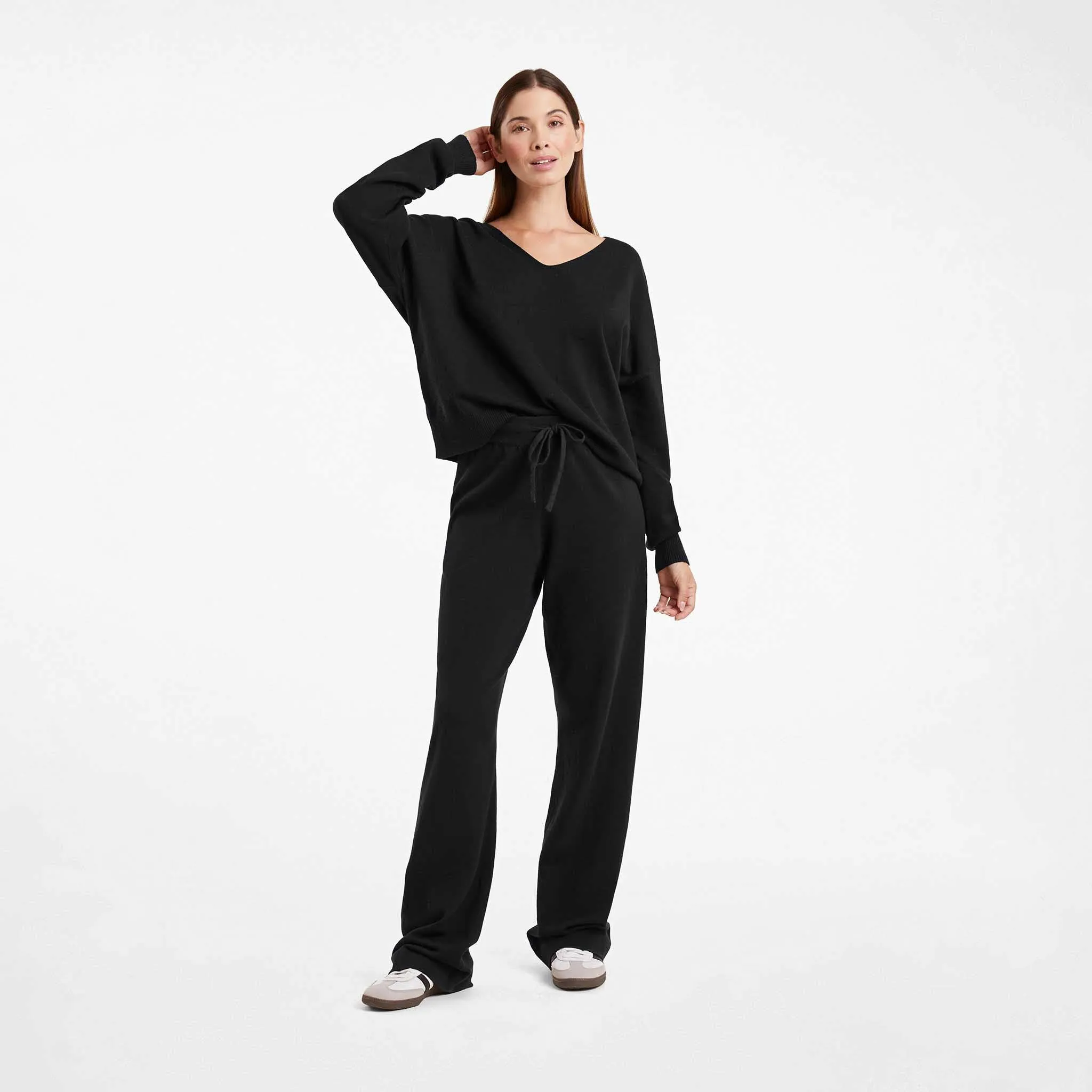 Luxe Knit Wide Leg Pant sold by nuuds