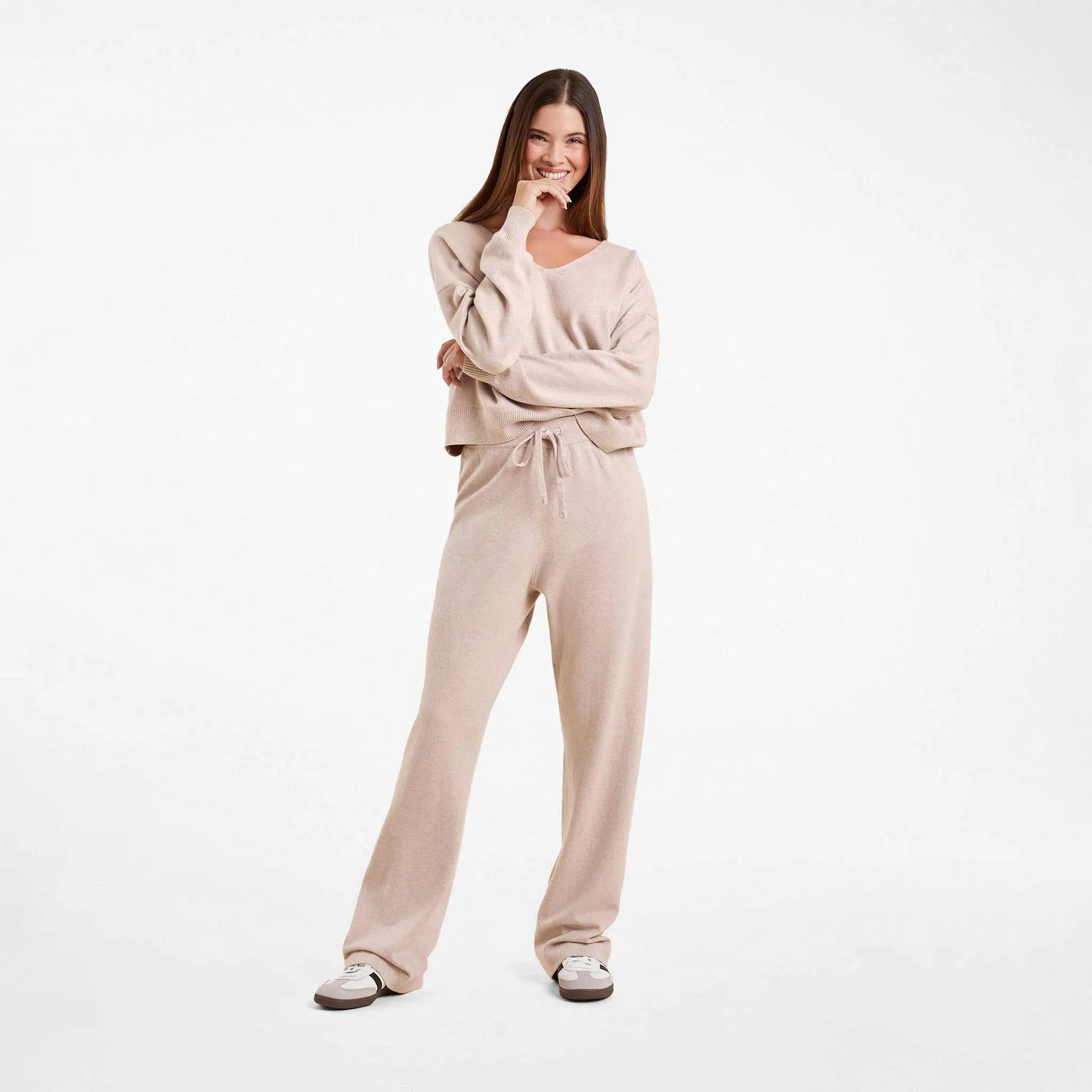Luxe Knit Wide Leg Pant sold by nuuds product image thumbnail 3