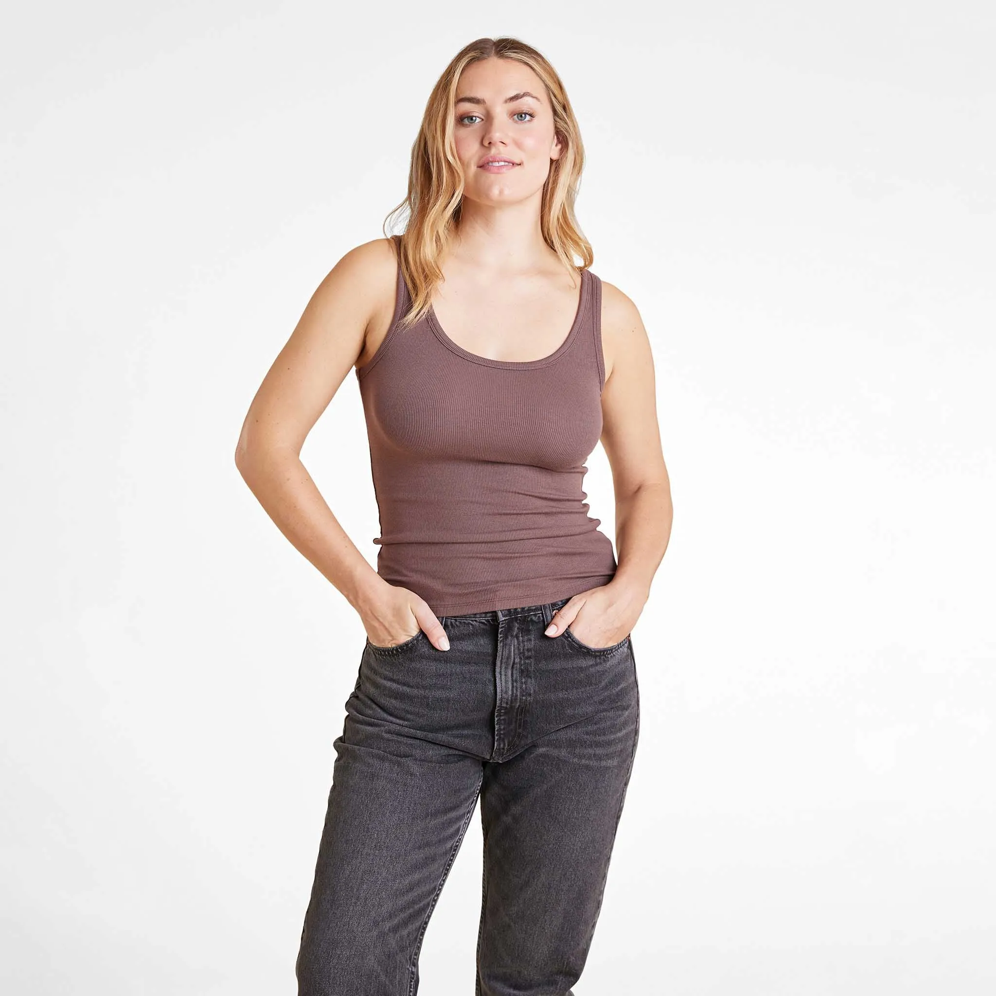 Slinky Rib Tank sold by nuuds product image thumbnail 2