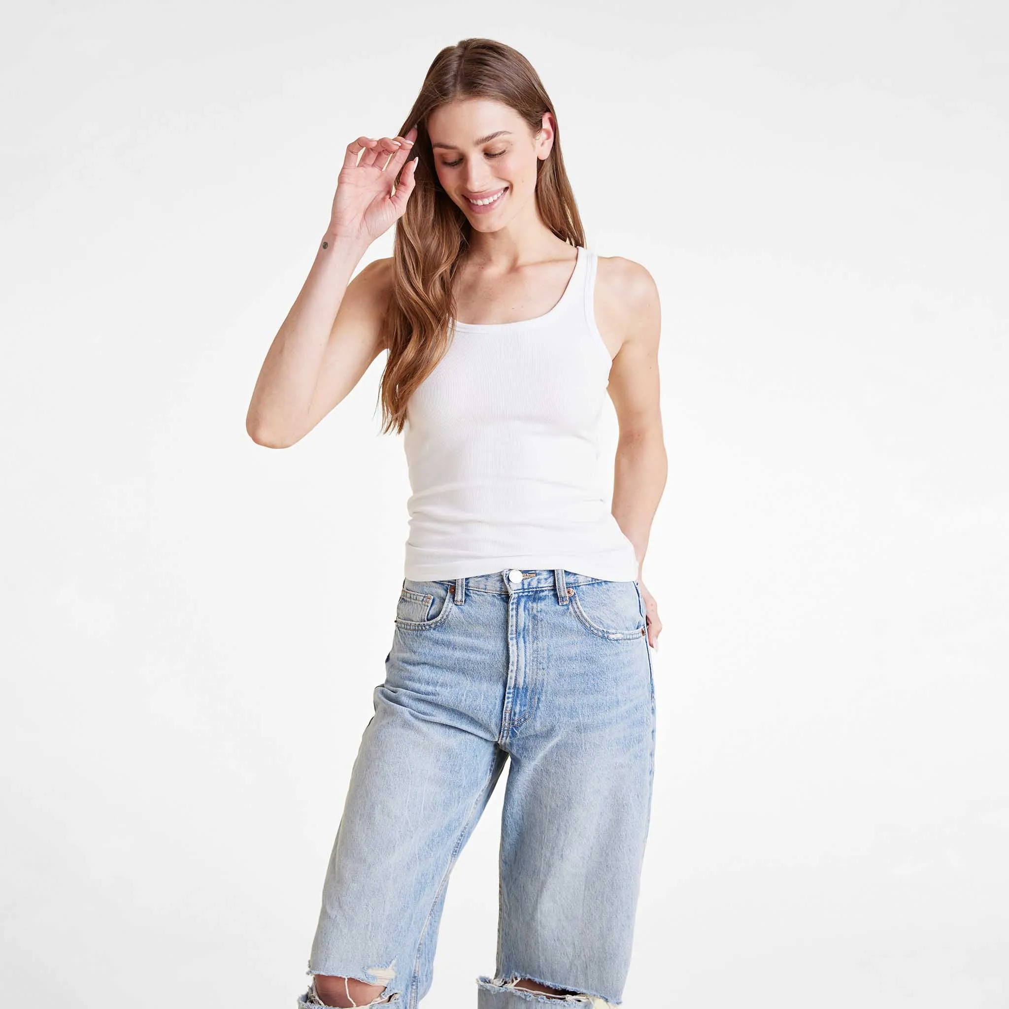 Slinky Rib Tank sold by nuuds product image thumbnail 4