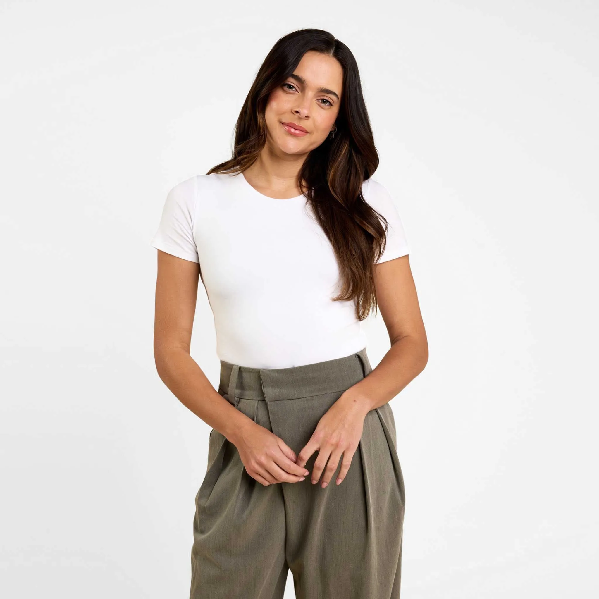 Cotton Stretch Classic Crewneck Tee sold by nuuds product image thumbnail 5