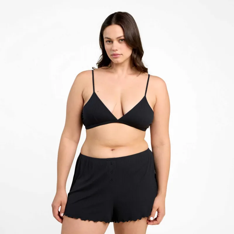 Mini Rib Bralette sold by nuuds