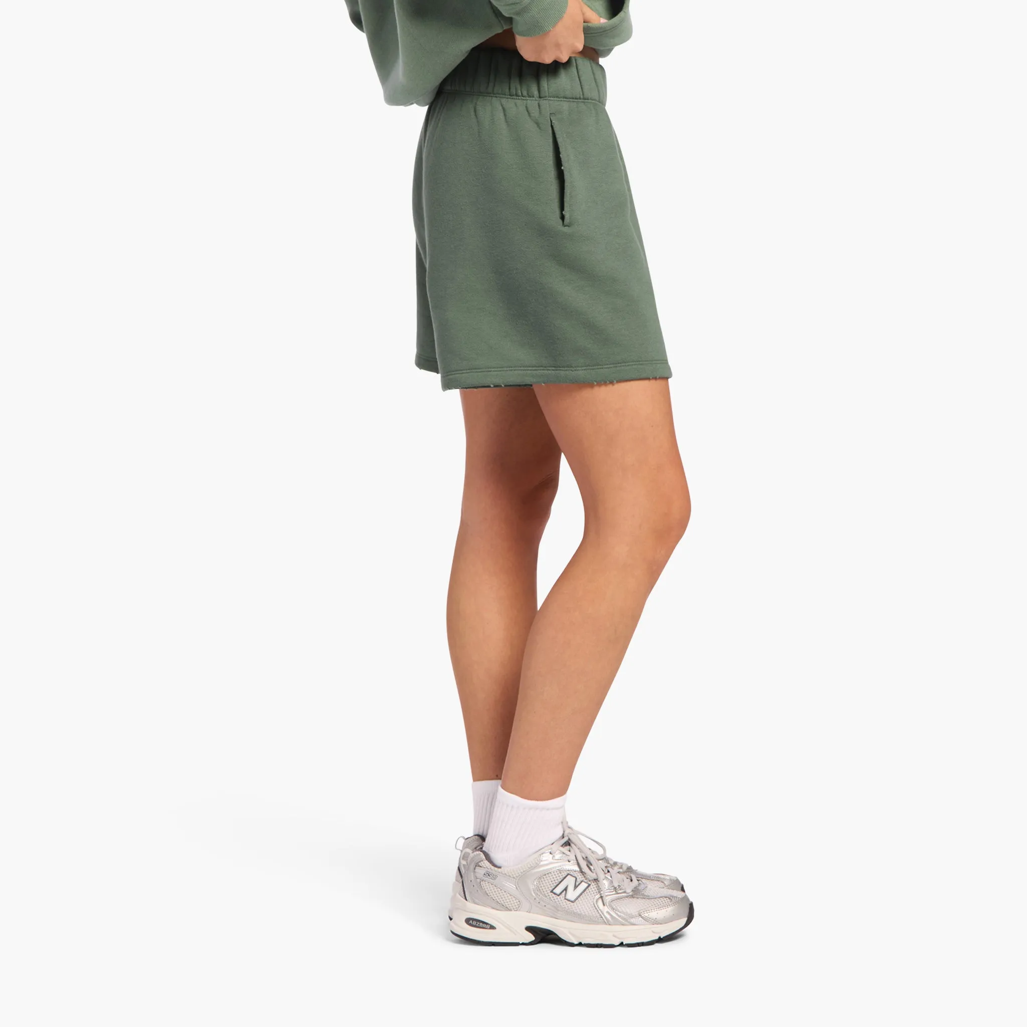 Vintage Fleece Short | Agave sold by nuuds product image thumbnail 3