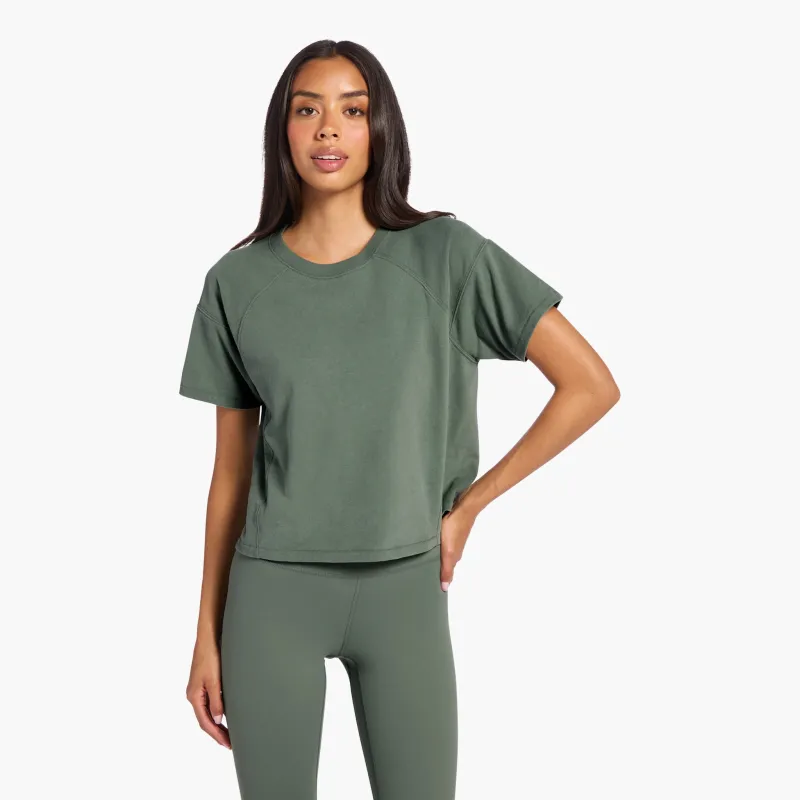 Steady Seamed Tee | Agave sold by nuuds