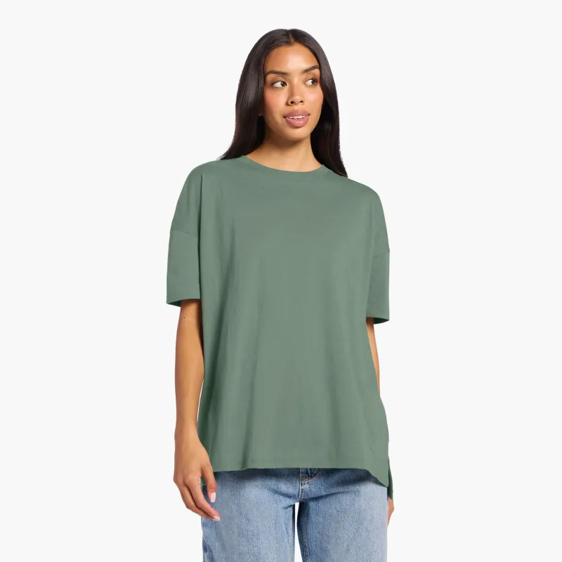 Soft Cotton Oversized Tee | Agave sold by nuuds