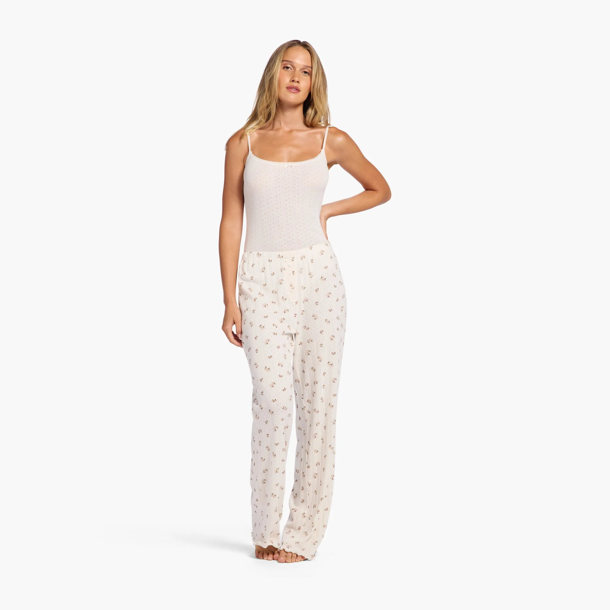 Pointelle Bodysuit | Pearl sold by nuuds product image thumbnail 2